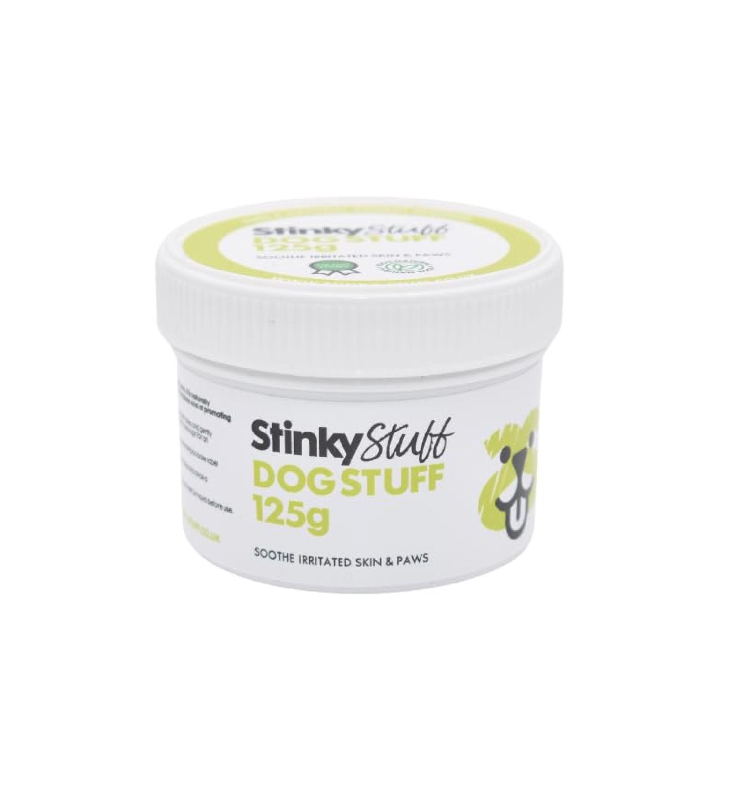 Stinky Stuff New Improved Formula - Dog Stuff Soothe itchy irritated skin and paws - Easy mess free formula - 100% Pure and Natural. (125g)