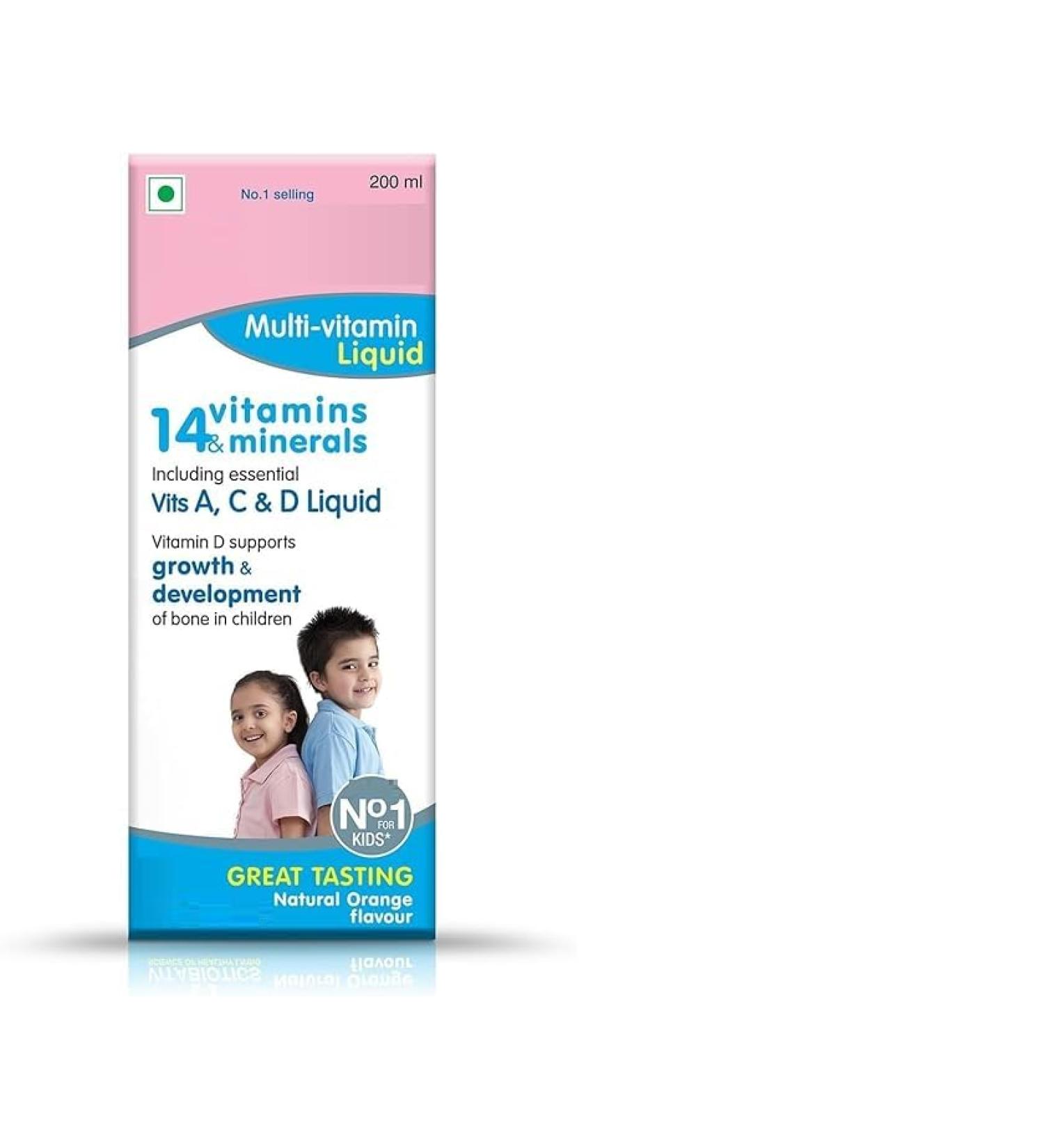 DK Multivitamin Liquid for Baby 200ml | 6.76 Fl Oz (Pack of 1)