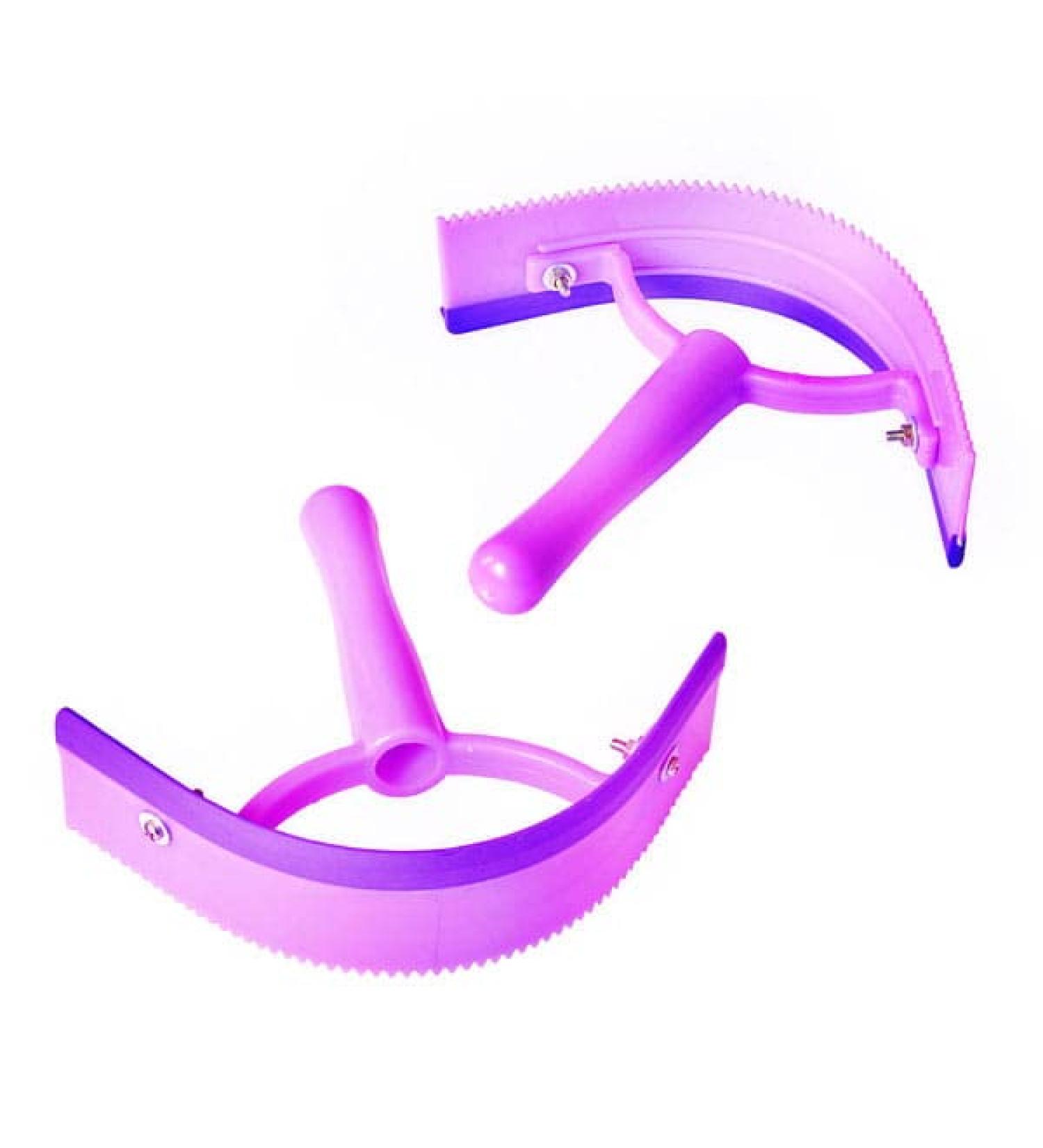 START Sweat knife for horse donkey goat with spikes (purple)