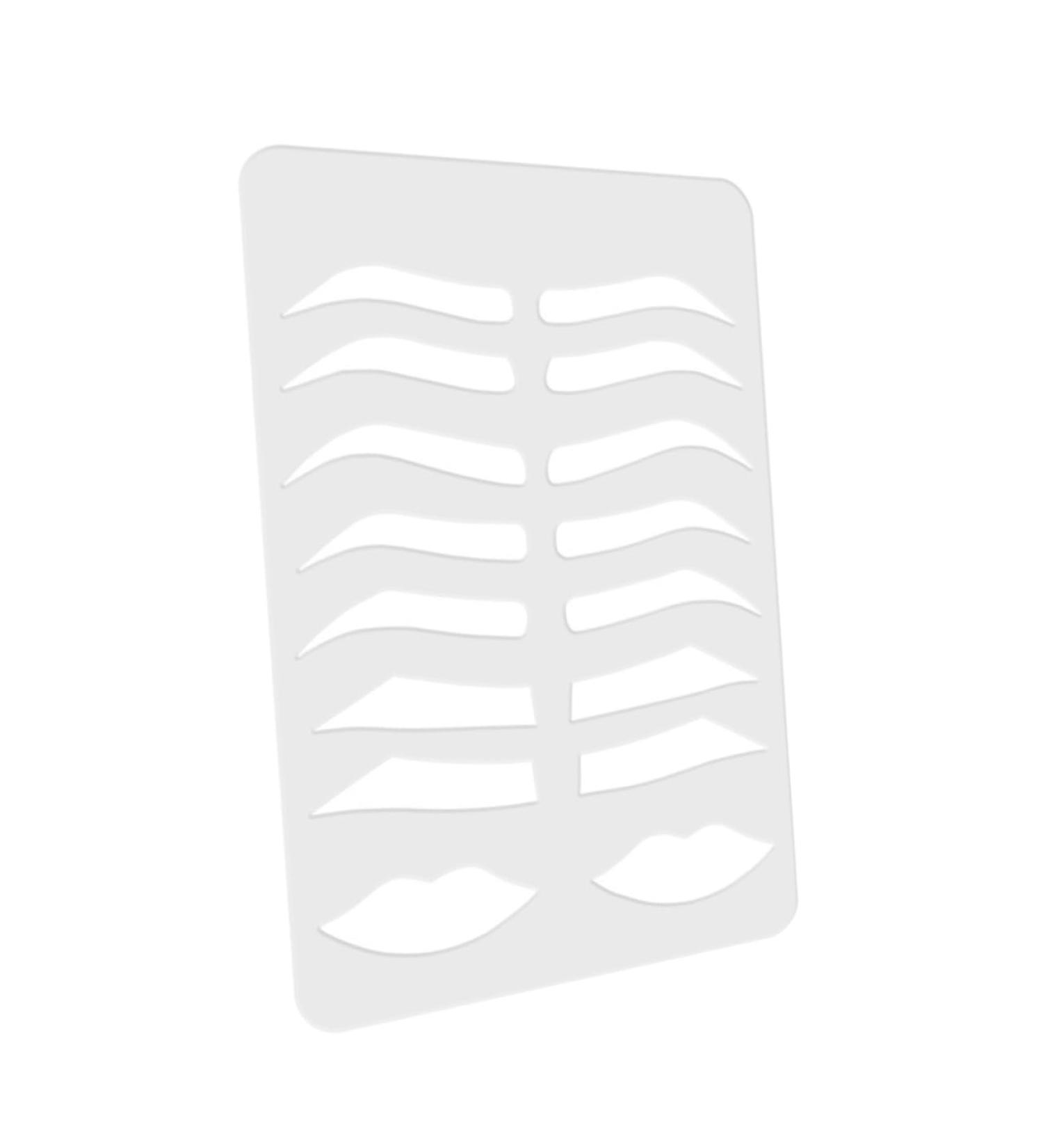 Ipetboom Eyebrow Stencil Plate Eyebrow Mold Brow Stencil Mold Eyebrow Guide Brow Template Tool Make up - Buy Online on GoSupps.com