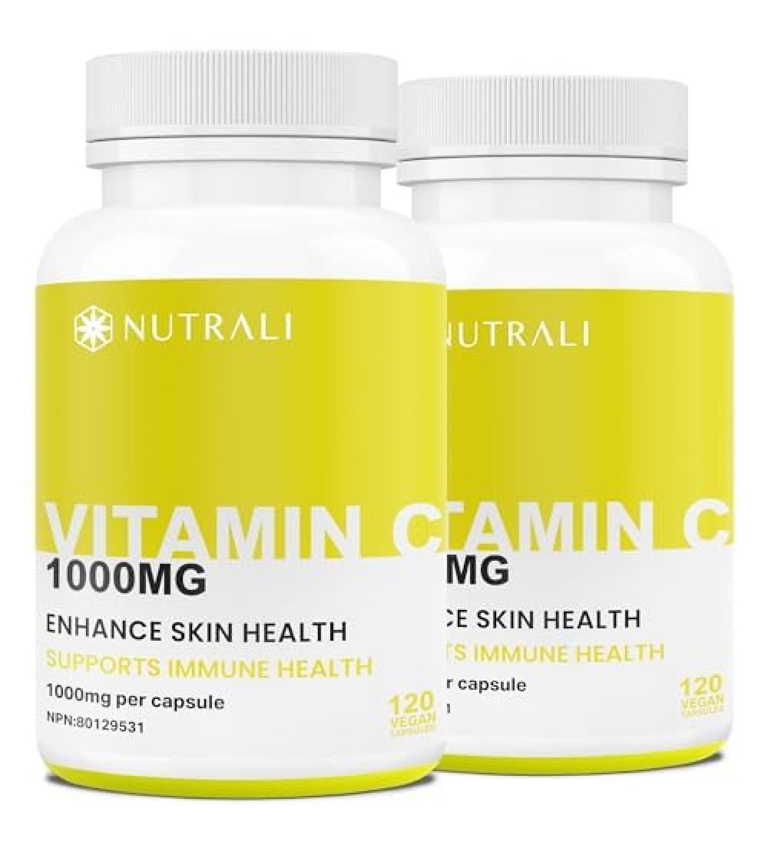MAXIMUM POTENCY 1000mg Vitamin C Capsules Vital Immune Support Powerful Antioxidant Healthy Skin Bones and Teeth Helps Metabolize Nutrients Slow Release Vegan Gluten Free. 240 Easy to Swallow Capsules. 2 Packs 240 count (Pack of 1) - Buy Online on GoSupps.com