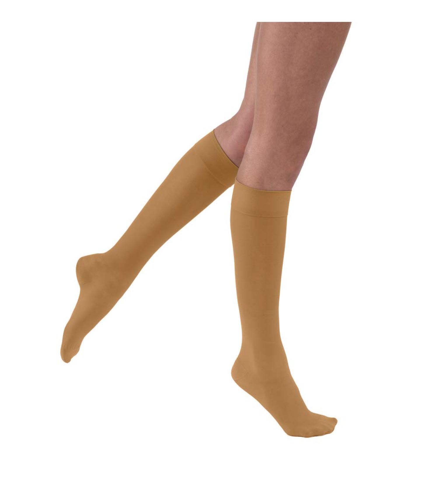 Buy BSN Medical Jobst Knee High Compression Stockings - Closed Toe Petite 15-20 mmHg Suntan - International Shipping Available - Buy Online on GoSupps.com