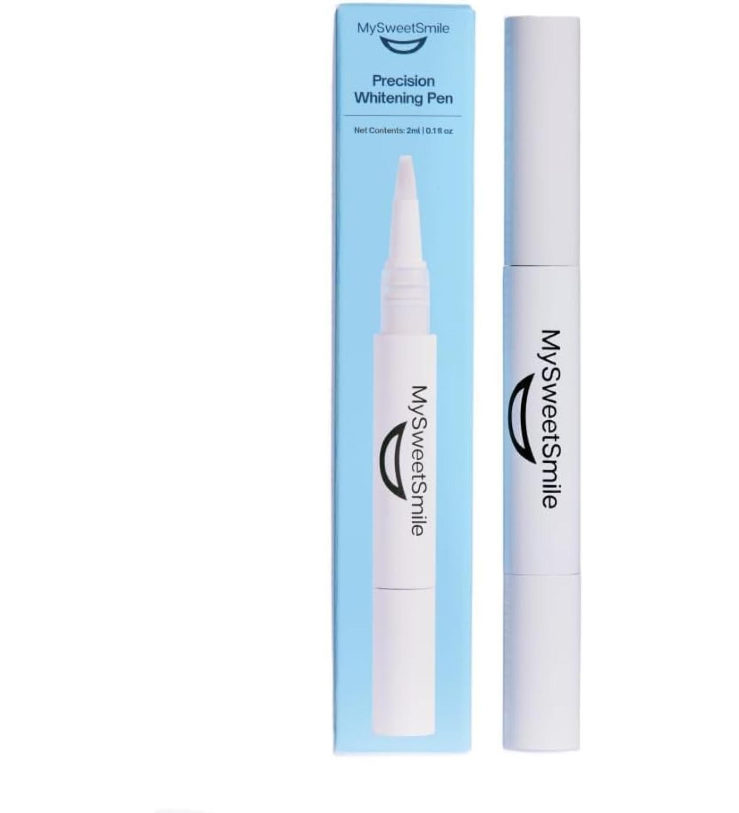 Teeth Whitening Pen for Stain Removal & Yellowing - Pain-Free, Travel-Friendly Whitener - Peroxide-Free Formula - 2mL Gel - Buy Online on GoSupps.com
