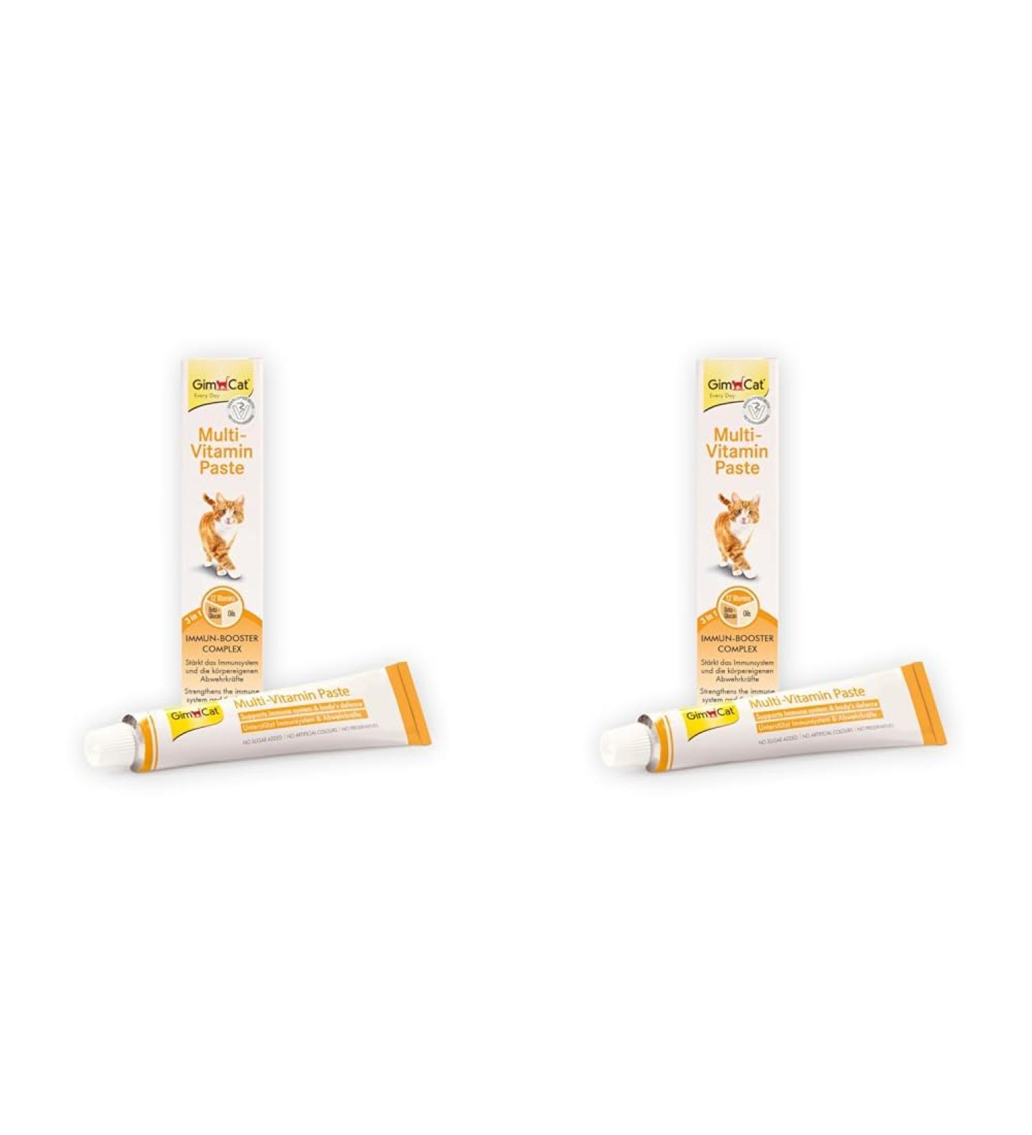 Gimcat Multi-Vitamin Paste for Cats - Healthy Immune System Snack 1 Tube (50g) - Buy 2 Packs for Optimal Health - Buy Online on GoSupps.com