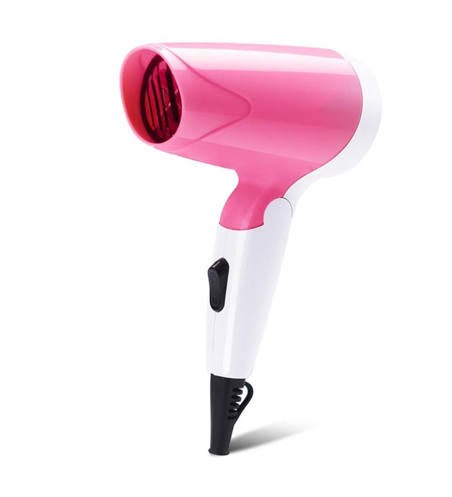 Travel Blow Dryer Folding Hair Dryer Compact Hair Dryer Negative Ionic Low Noise Hair Dryer 3 Heat Settings Lightweight Mini Hair Dryer/Pink (Pink) - Buy Online on GoSupps.com