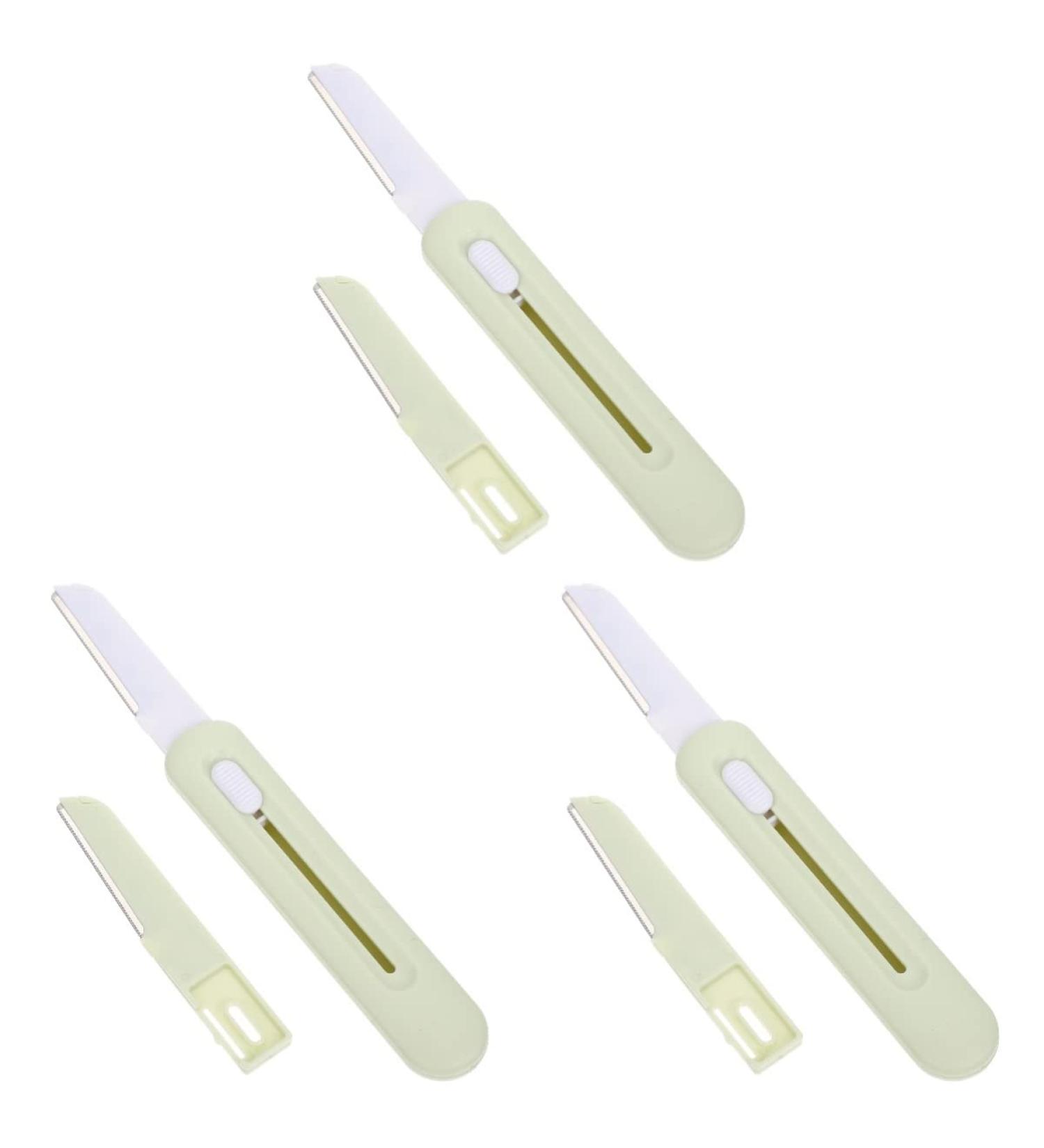 Beaupretty 3 Sets Eyebrow Trimmer & Facial Hair Remover for Women - Stainless Steel Bikini & Eyebrow Razor Set - Perfect for Travel - Buy Online on GoSupps.com