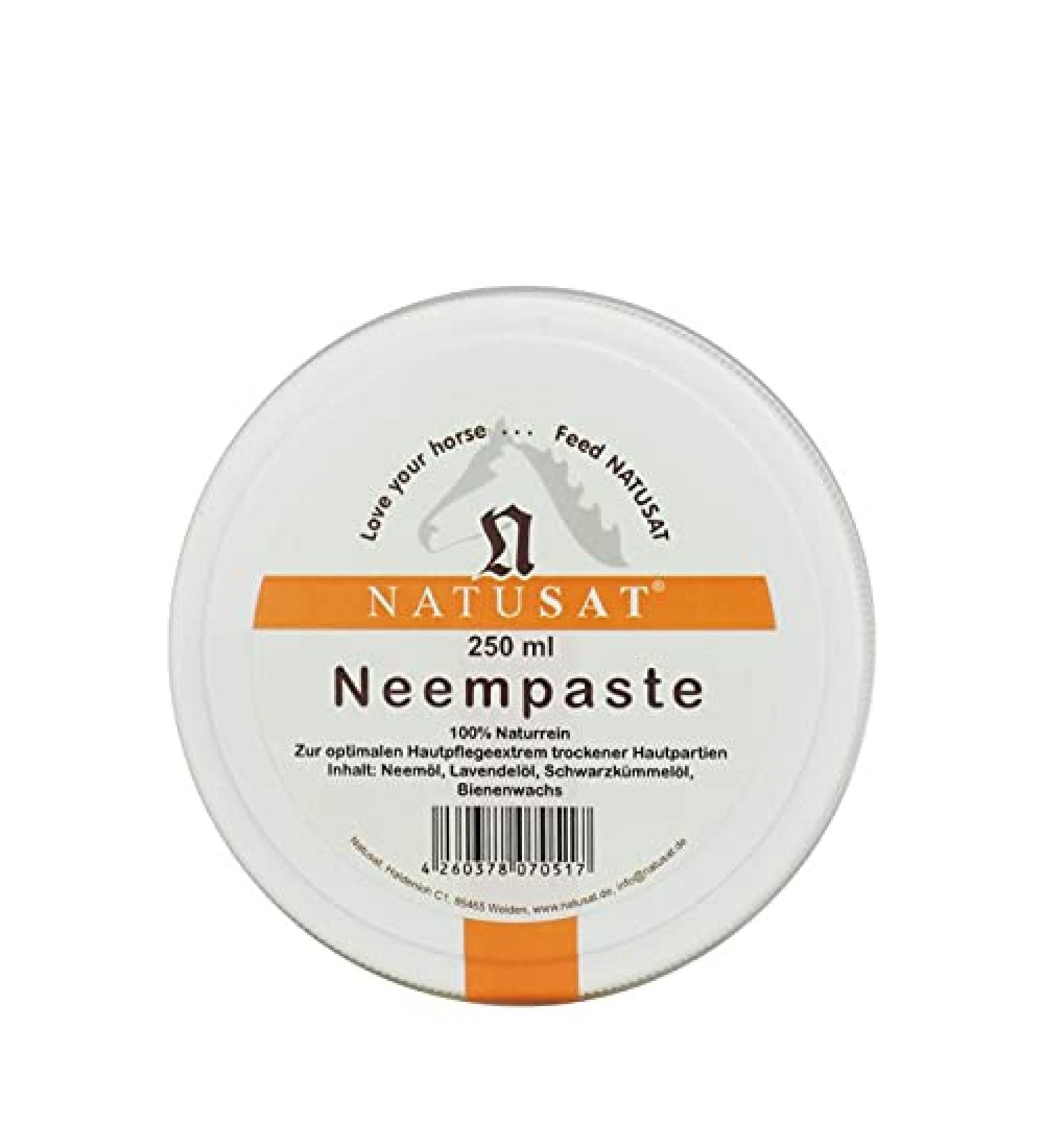 NATUSAT Neem Paste - Premium Coat & Skin Care for Horses & Dogs | 250 ml Protection for Sensitive Areas - Buy Online on GoSupps.com