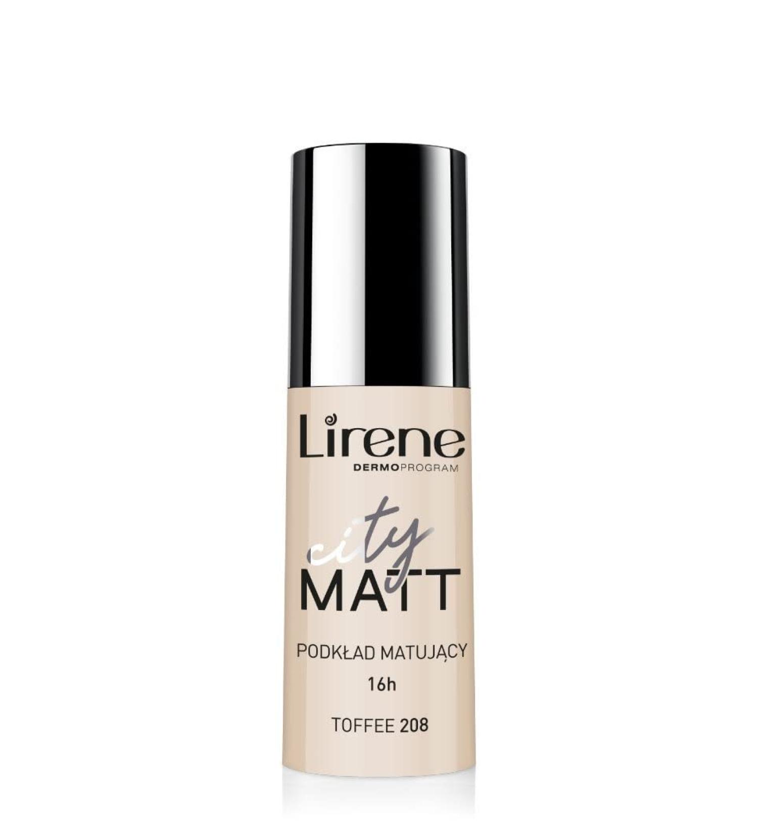 Lirene CITY MATT matting-smoothing make up - toffe (30ml)