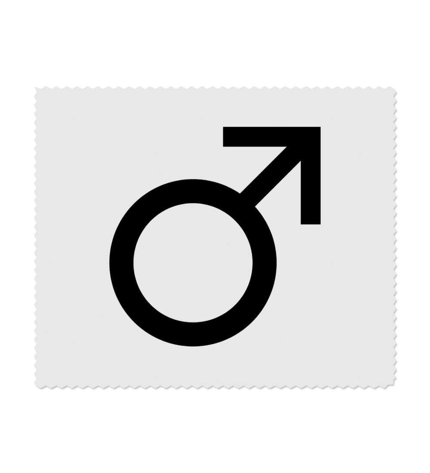 Buy 2 x Male Symbol Microfiber Lens/Eyeglass Cleaning Cloths - Premium Quality International Shipping - Buy Online on GoSupps.com