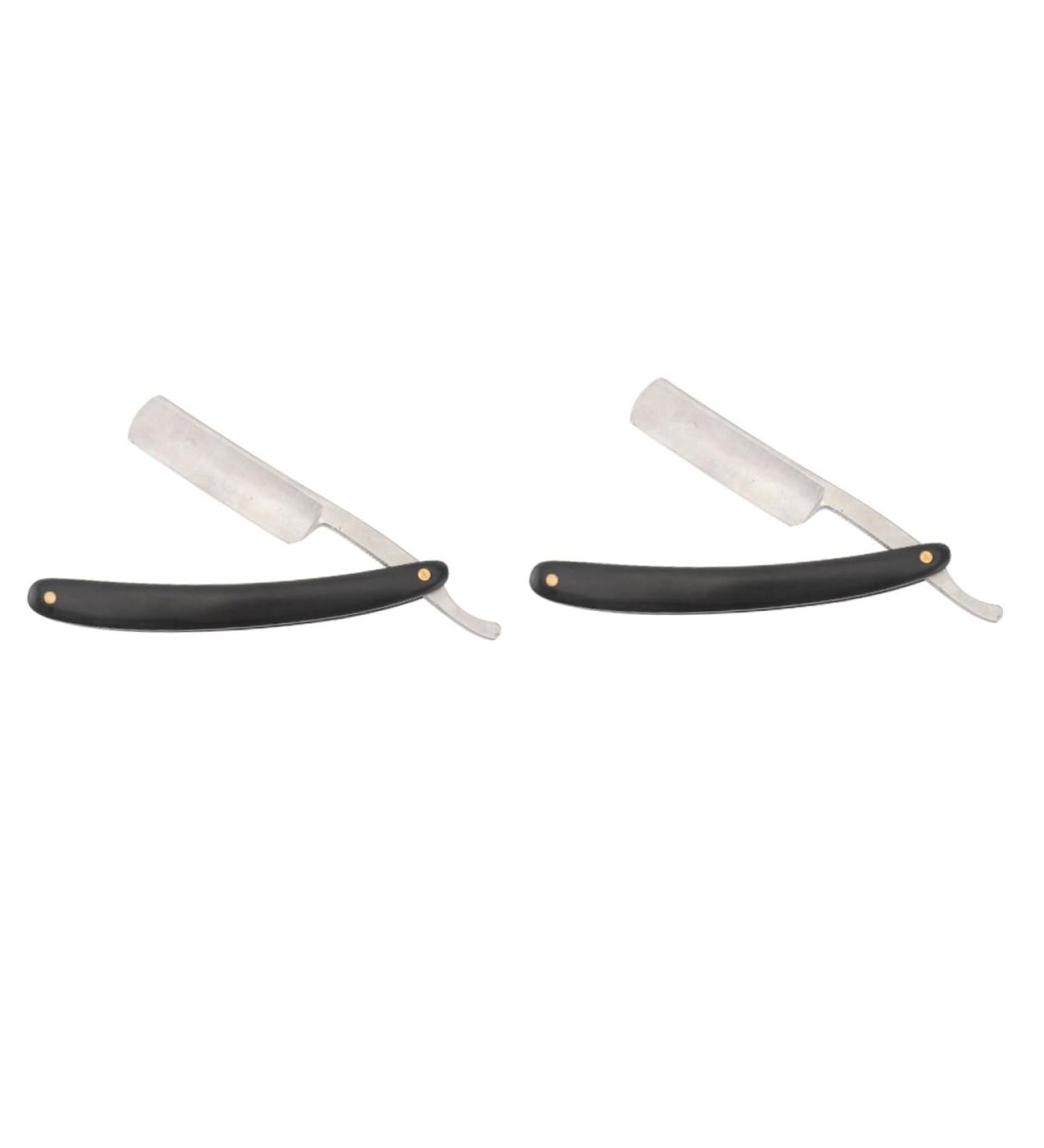 Minkissy 2-Pack Men's Razor - Classic Wooden Handle Shaving Razor for Men - Ideal for Barbers & Home Shaving - Buy Online on GoSupps.com