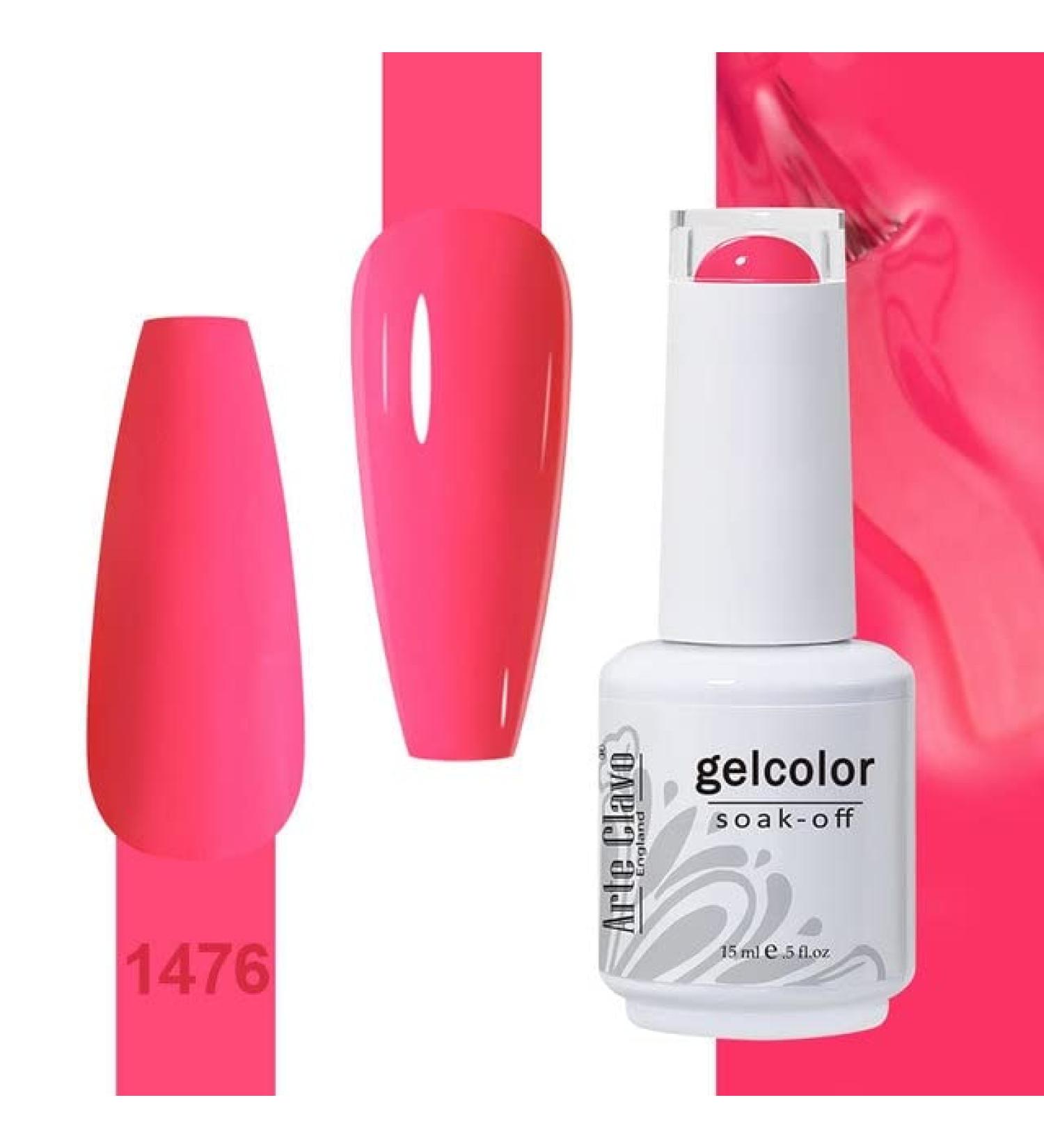 ArteClavo Soak Off UV LED Gel Nail Polish Hybrid Varnish 99Colors Nail Art Charm Manicure Semi-Permanent Base Top Coat Nails Gel - (Color: 1476) - Buy Online on GoSupps.com