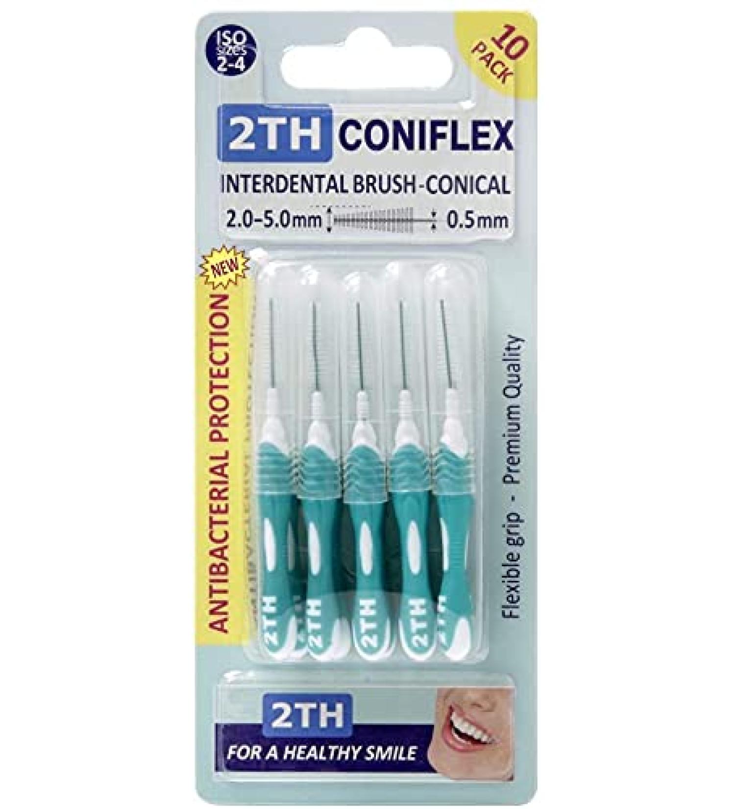 Buy 10 Extra Soft Conical Interdental Brushes ISO Size 2-5 | Flexible Handle for Effective Cleaning - Ship Internationally - Buy Online on GoSupps.com