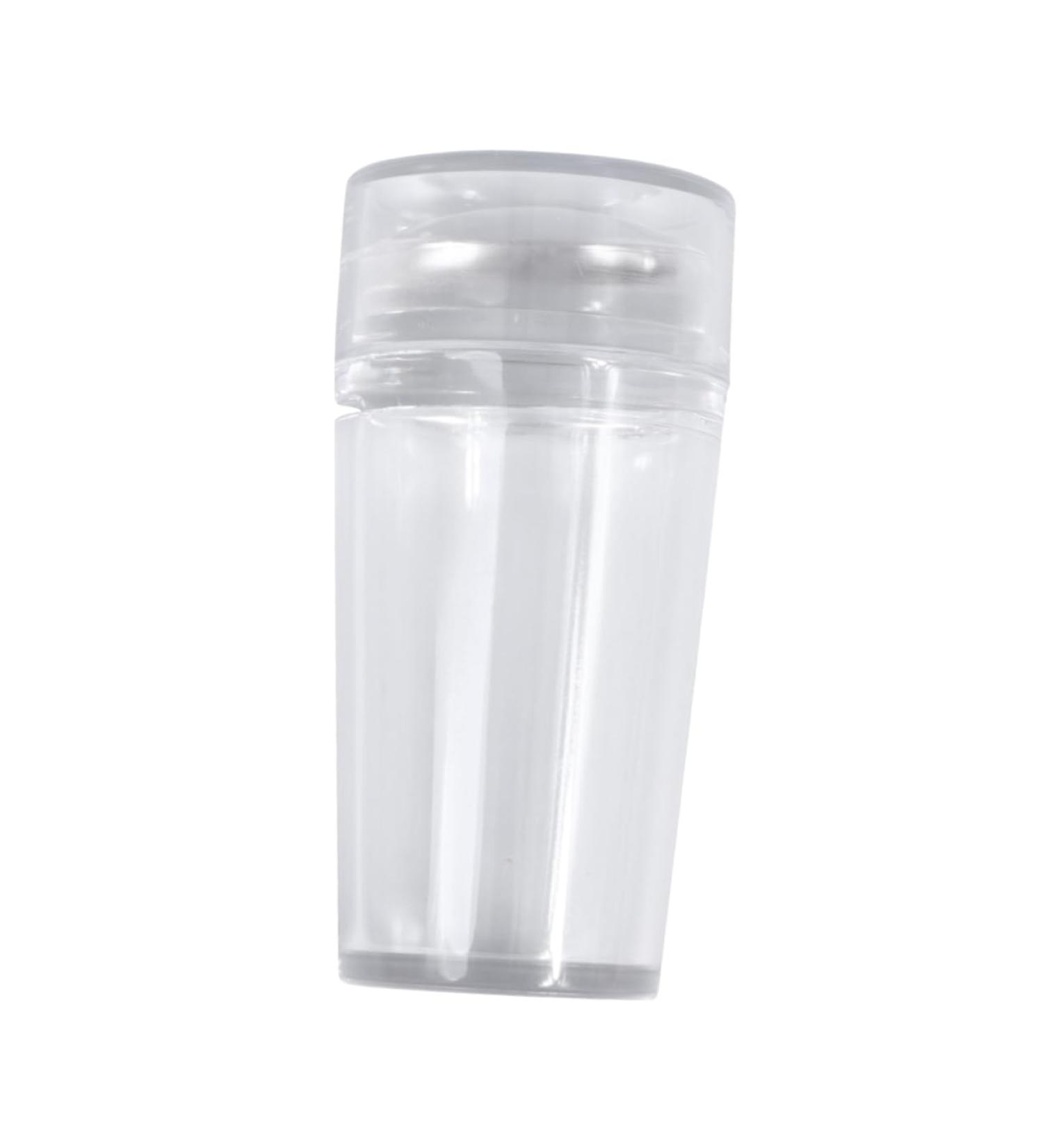 minkissy 4 Fully Transparent Handle with Lid Silicone Seal Nail Art Template Nail Polish Stamper Nail Beauty Tool Nails Kits Jelly Stamper for Nail Art Mold Kit Child Major Supplies Plastic - Buy Online on GoSupps.com