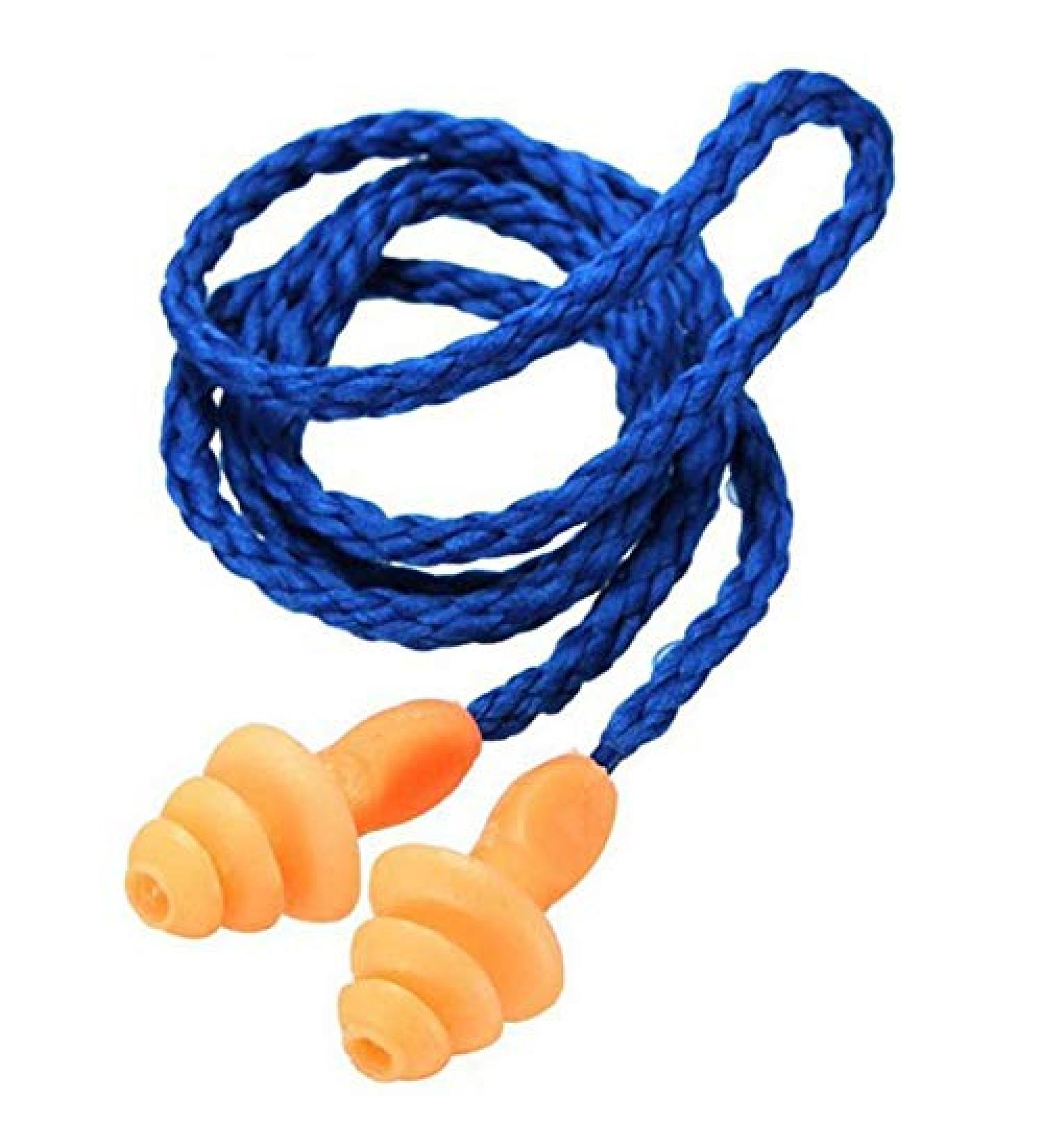 ISTOVO 5Pcs Authentic Soft Silicone Corded Ear Plugs Noise Reduction Earplugs Protective Earmuffs - Buy Online on GoSupps.com