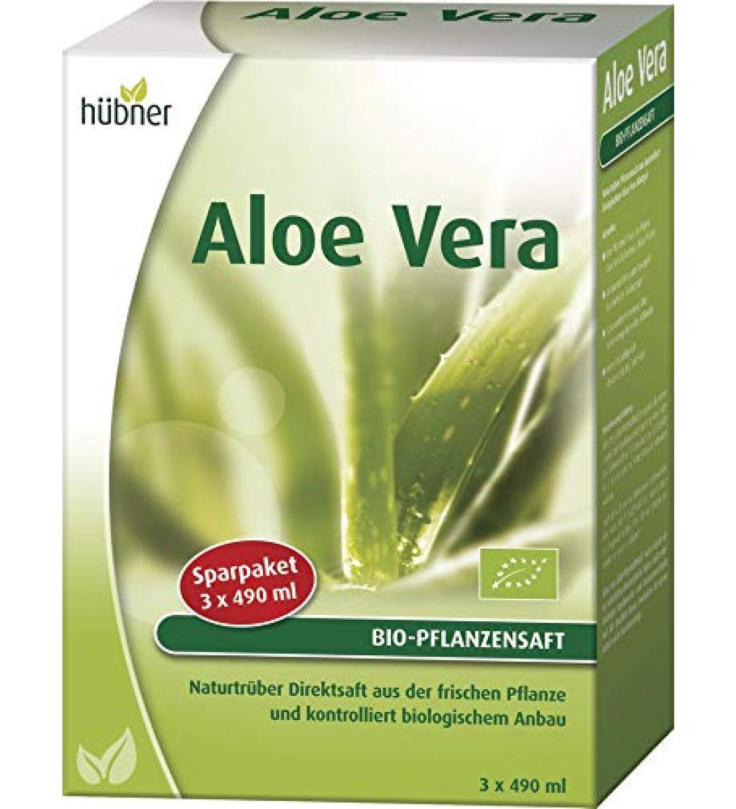 Aloe Vera ORGANIC plant juice value pack (1.47 L)