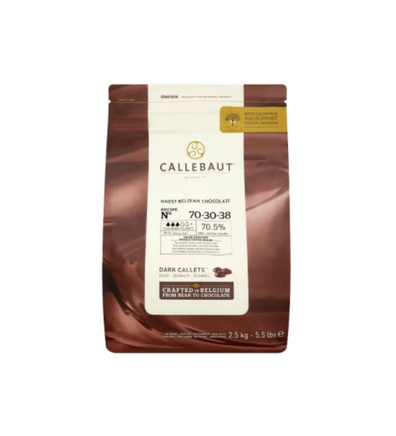 Callebaut Finest Belgian Chocolate 70% Extra Bitter Callets 2.5kg