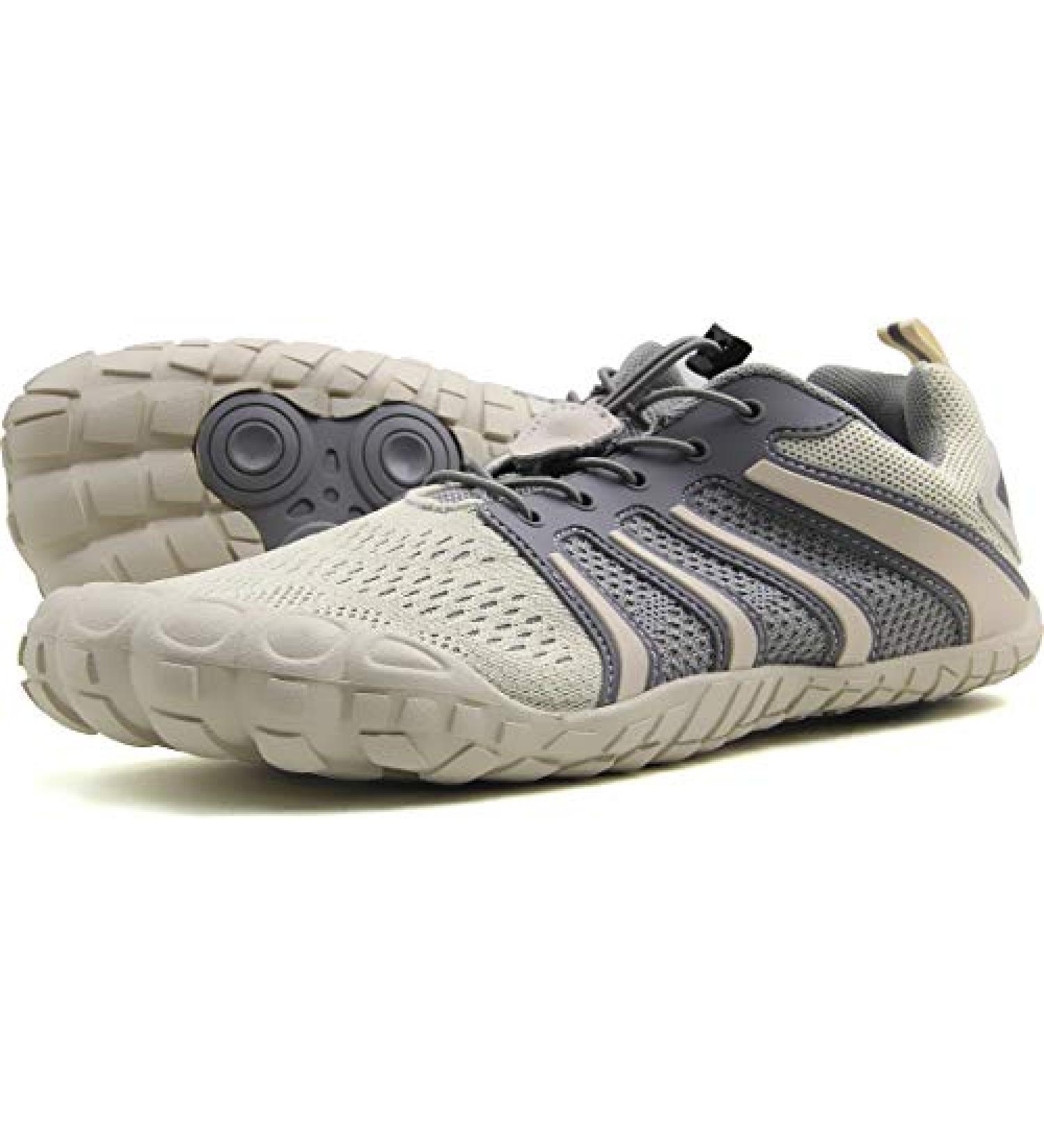 Oranginer Men's Barefoot Shoes - Minimalist Cross Training Shoes for Men - Big Toe Box - Size 6.5, Beige - Buy Online on GoSupps.com