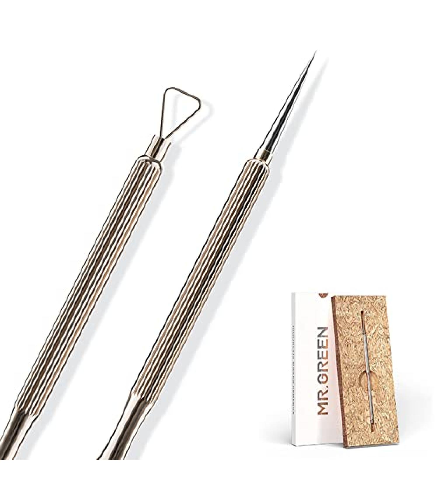 MR.GREEN Professional Blackhead Remover Tool Kit - 2-in-1 Extraction Kit for Blemish, Blackhead, Whitehead - Skin Tools for Face, Pimple Popper Needle - Buy Online on GoSupps.com