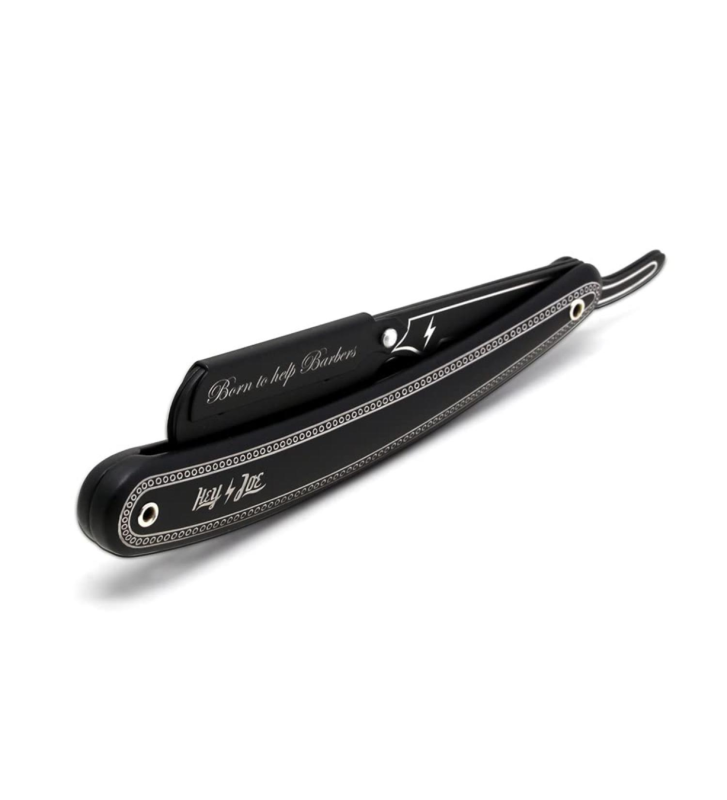 Hey Joe! Premium Classic Shaving Razor Carbon Edition | Stainless Steel Shaving Tool for Men | Ideal for Personal & Professional Use - Buy Online on GoSupps.com