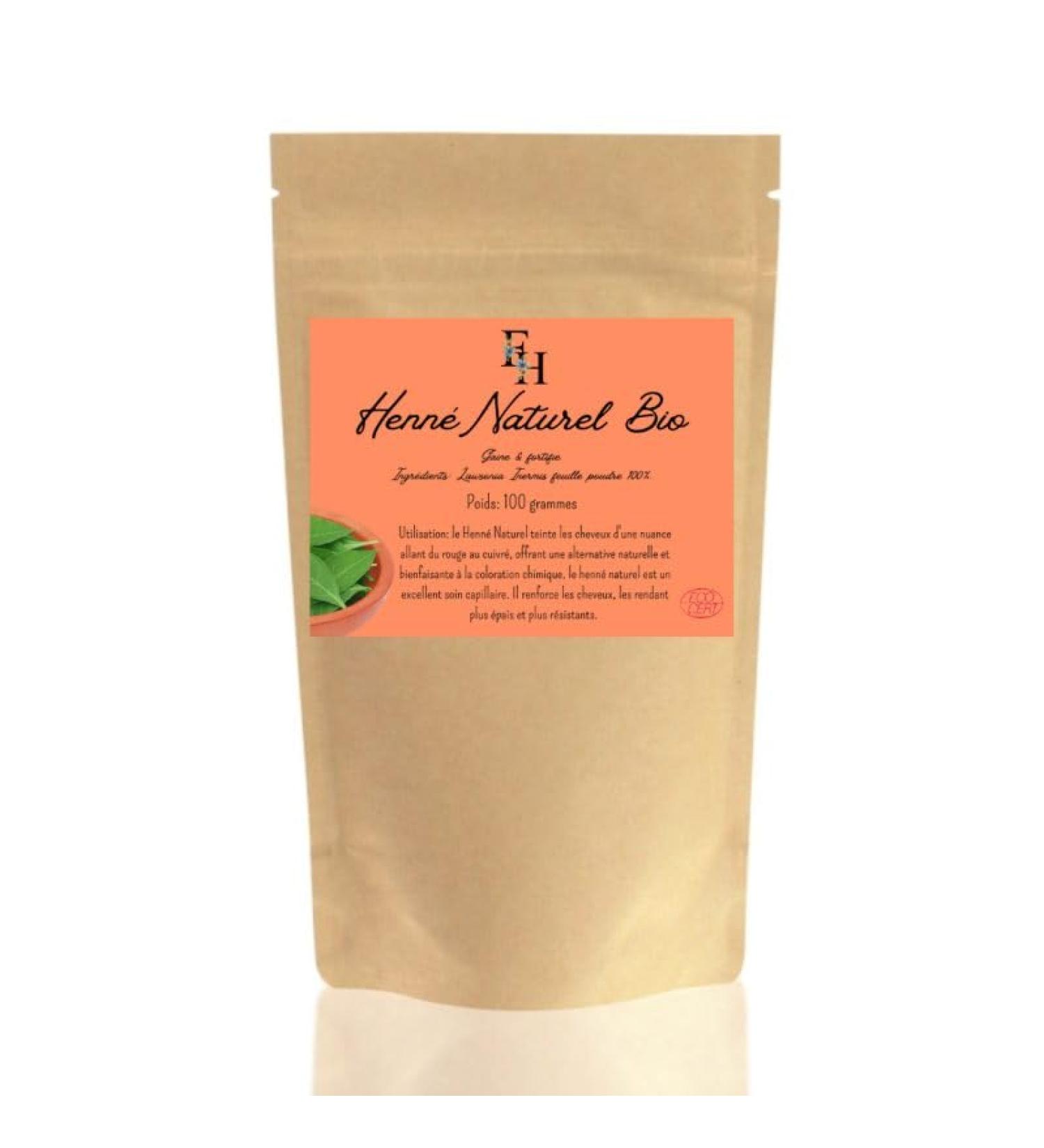 France Herboristerie Henn Naturel Poudre Biologique - Sachet de 100 grammes
