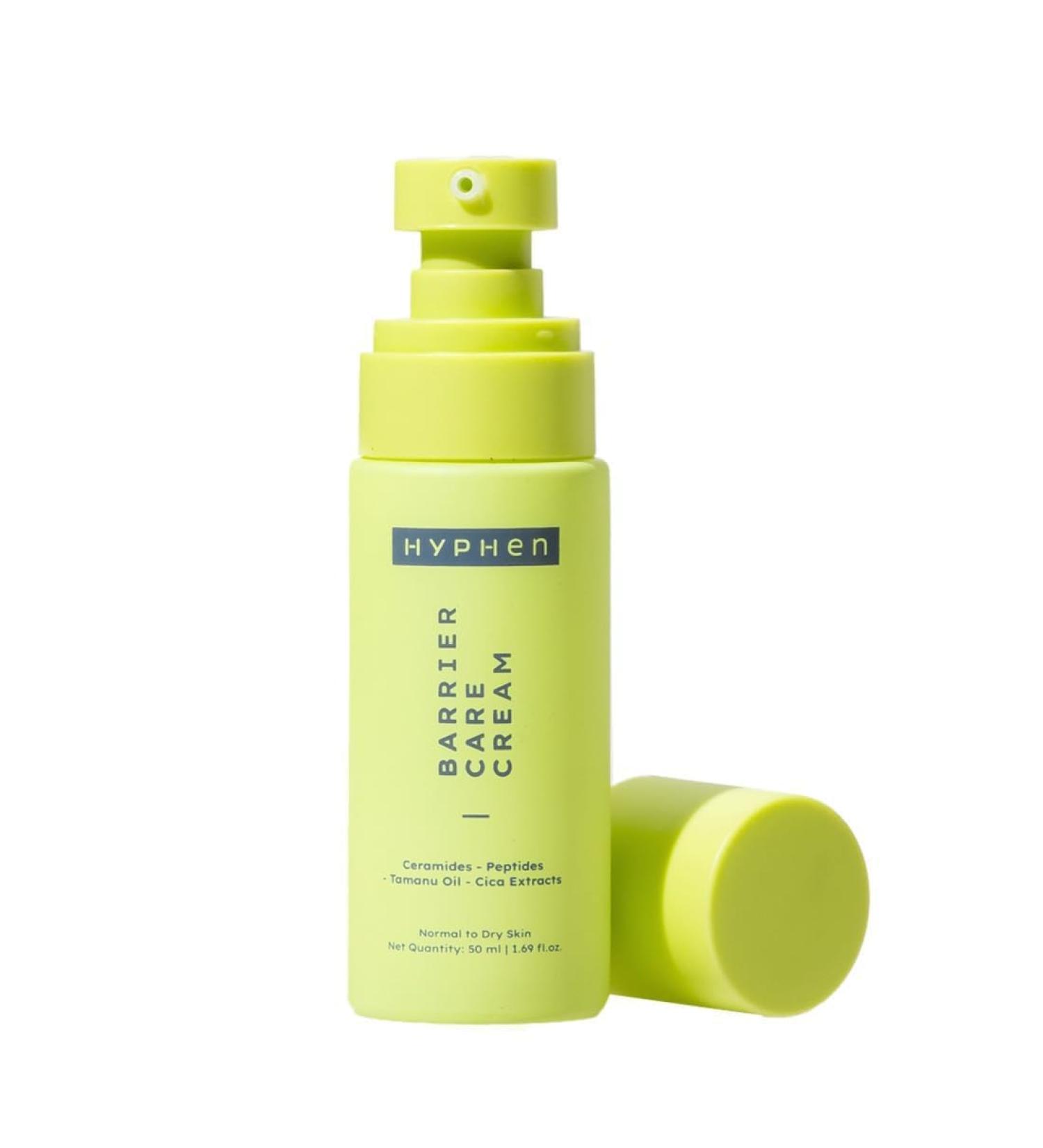 Hy-phen Barrier Care Face Cream - Deep Moisturizer for Normal & Dry Skin | Peptides & Ceramides | Strengthens Skin Barrier | 50ml - Ideal for Men & Women - Buy Online on GoSupps.com