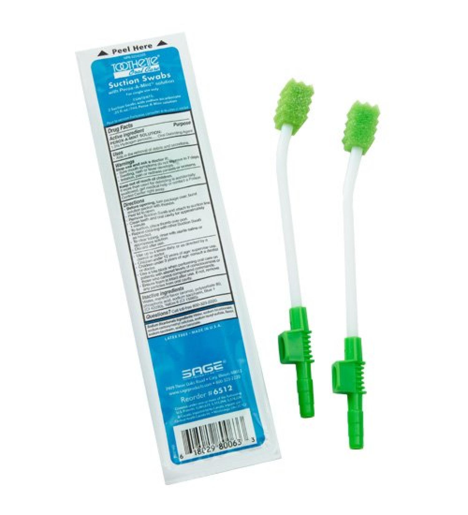 Toothette Oral Care Suction Swab System with Perox-A-Mint Solution - 1 System/Package - Buy Online on GoSupps.com