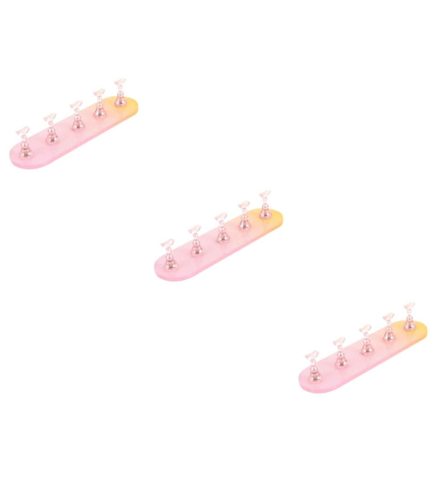 minkissy 3 Sets Nail Practice Holder Training Nail Decorations for Nail Art Decorative Nail Stands Nail Stands for Nail Painting Nail Art Practice Manicure Accessories Plastic Acrylic - Buy Online on GoSupps.com