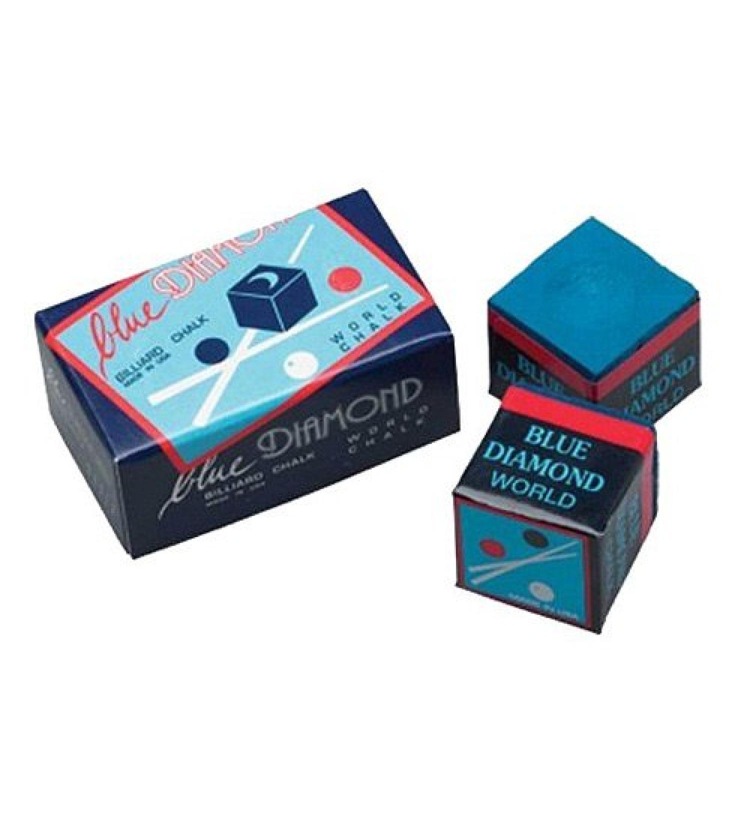 Longoni Billiard Chalk Blue Diamond 2 pieces blue one size