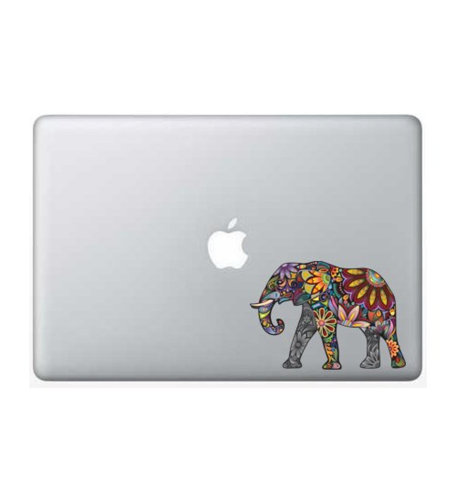 Colorful Elephant - 5 Inch - Apple Macbook Laptop Decal