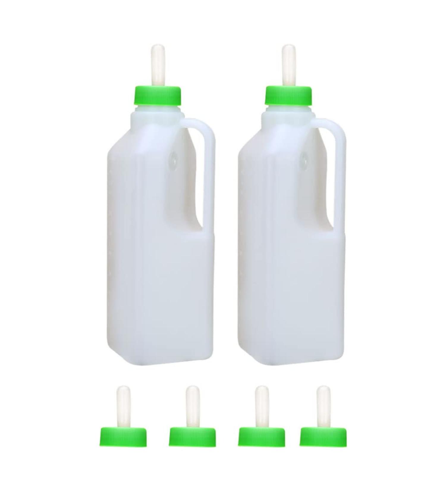 Tofficu Lamb Feeding Bottle with 4 Nipples 850ml Kid Livestock Drink Bottle Jug Baby Goat Calf Milk Water Bottle for Farm Accessories - Buy Online on GoSupps.com