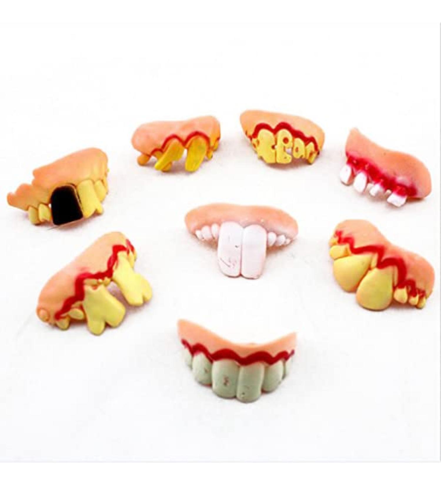 Clispeed 5pcs Funny Crazy Ugly False Teeth - Gnarled Artificial Teeth Requisite Toys for Pranks & Jokes - Ship Worldwide - Buy Online on GoSupps.com