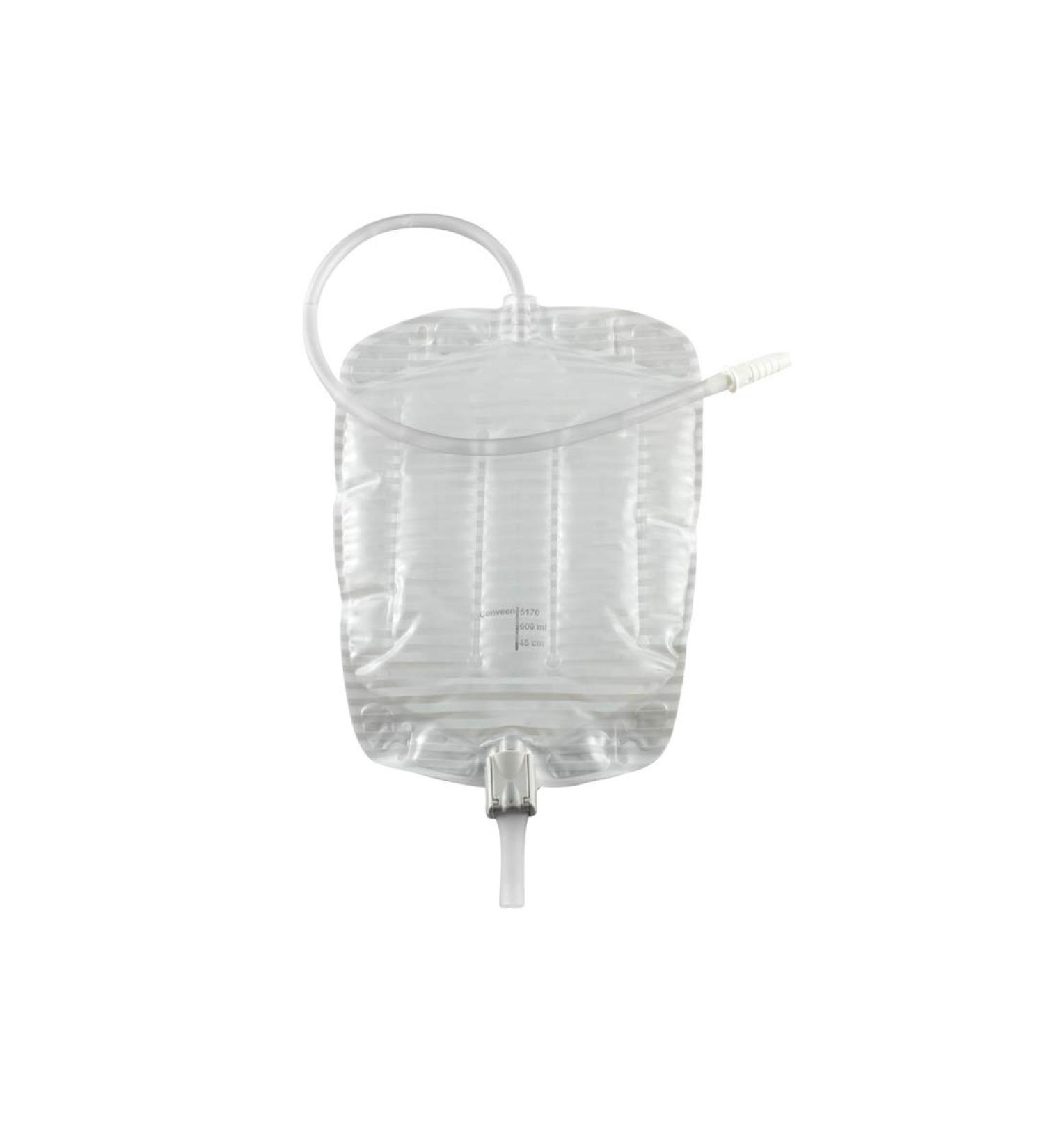 Mentor 51701900 Urinary Leg Bag Security+ Anti-reflux Valve 600 Ml Polyethylene 5170 Box Of 1