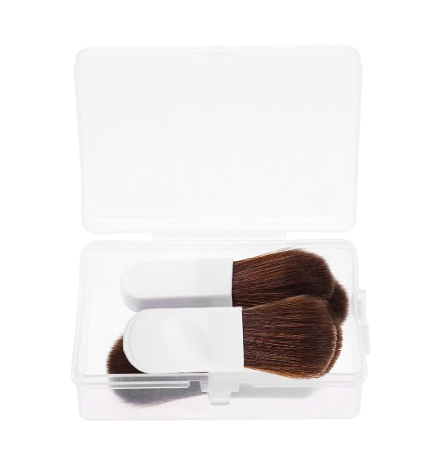 1Set blush brush mini makeup brush kabuki brush flat blusher brush makeup blusher brush foundation makeup Cosmetic concealer brush pvc soft travel white - Buy Online on GoSupps.com