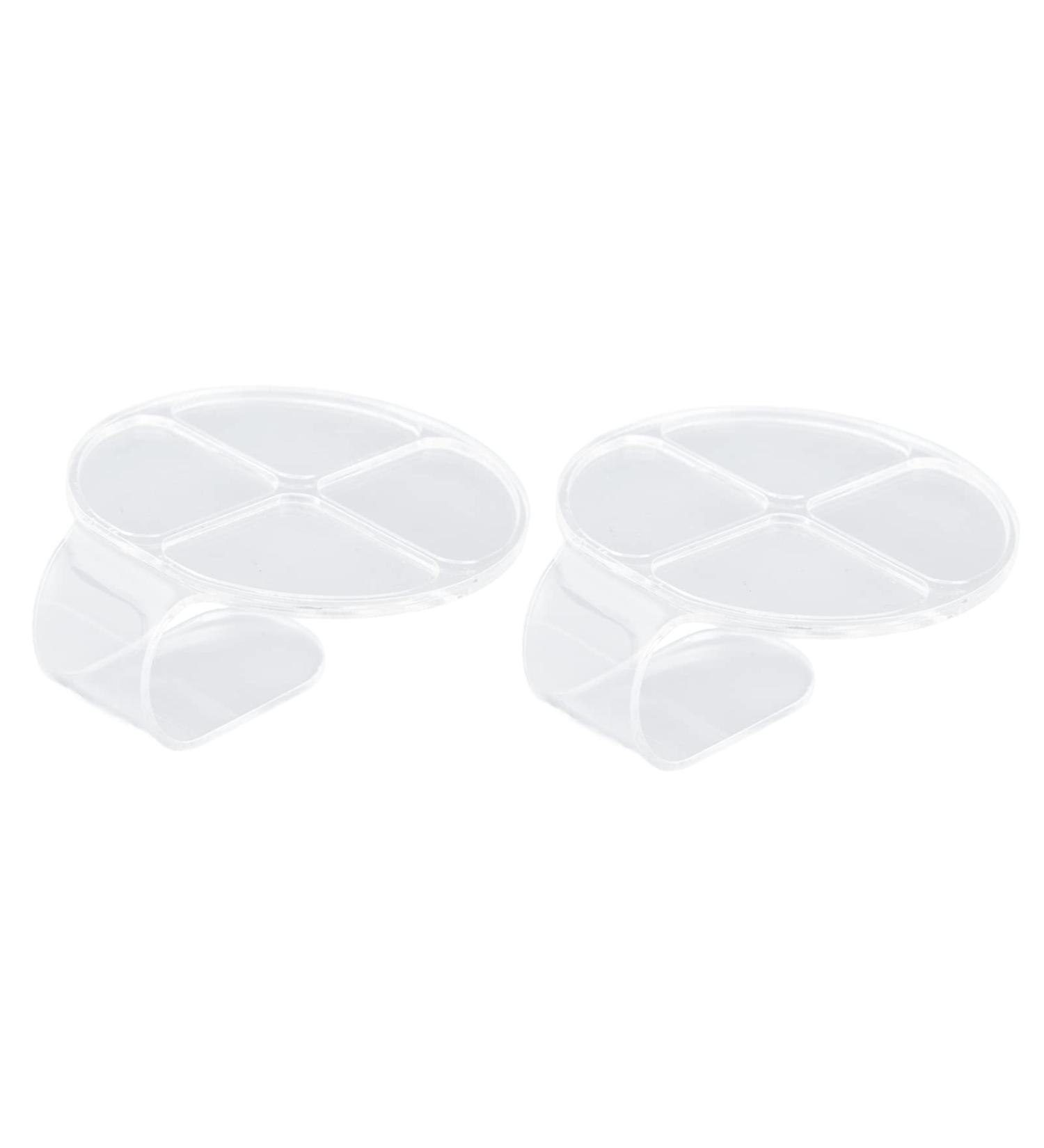 Nail Art Palette Multi-Purpose Use Sturdy Durable Handle Design Nail Polish Palette Easy to Use Acrylic Lip Gloss Material - Buy Online on GoSupps.com