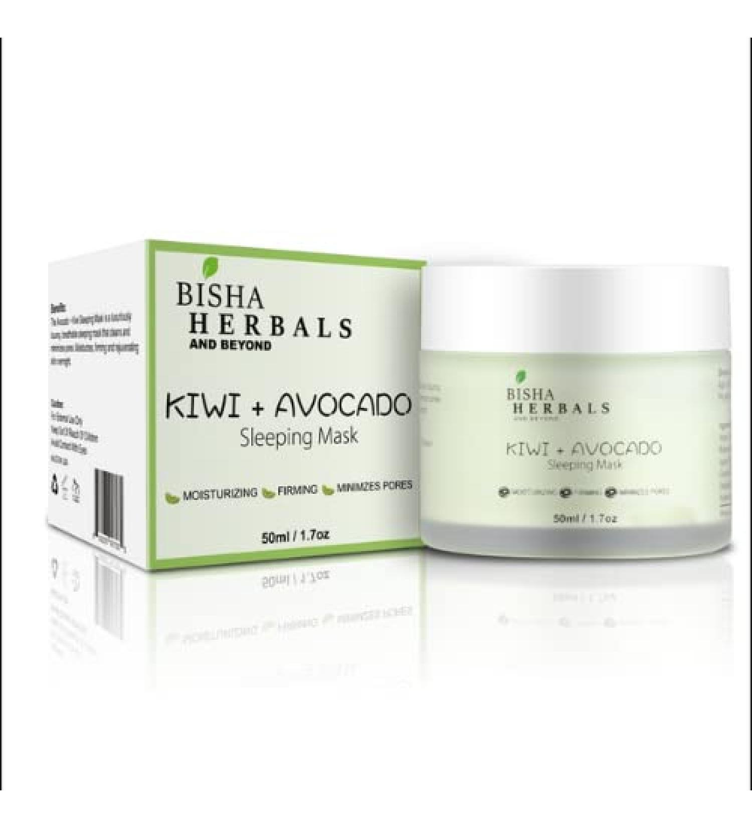 Kiwi & Avocado Sleeping Mask | Hydrating Organic Face Mask for Glowing Skin - Buy Online on GoSupps.com