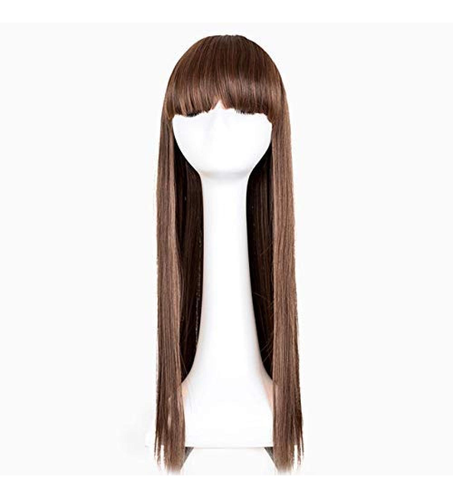 Buy SUNNYBLUEE Golden Straight Hair Wig - Heat-Resistant Synthetic 1B/30HL | Perfect for Sports & Everyday Wear - Buy Online on GoSupps.com
