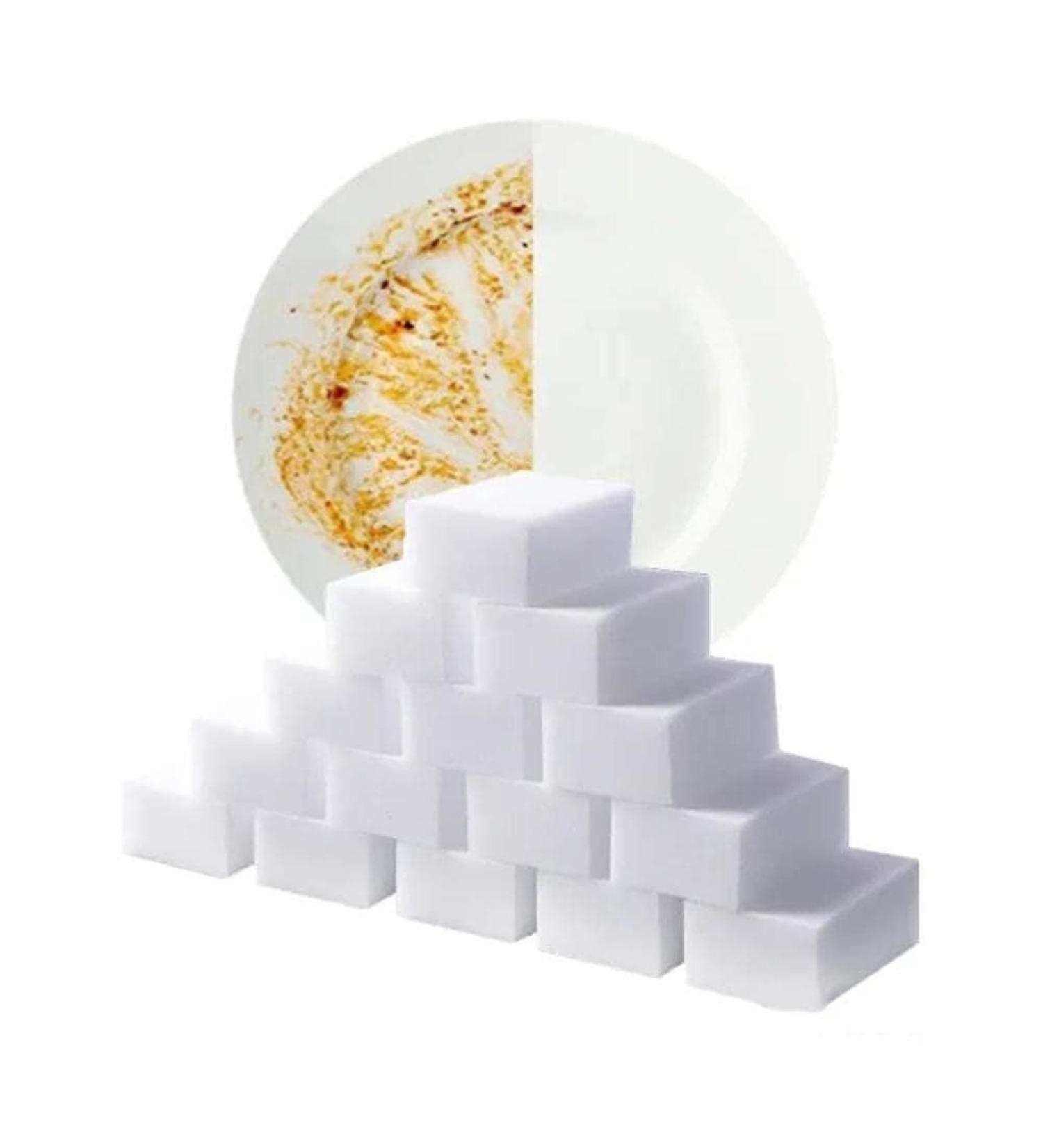 10 Pcs Multi-Functional Environmentally Friendly Cleaning Sponge Foam Tool Stain Remover Dirt Wash Eraser Car - Buy Online on GoSupps.com