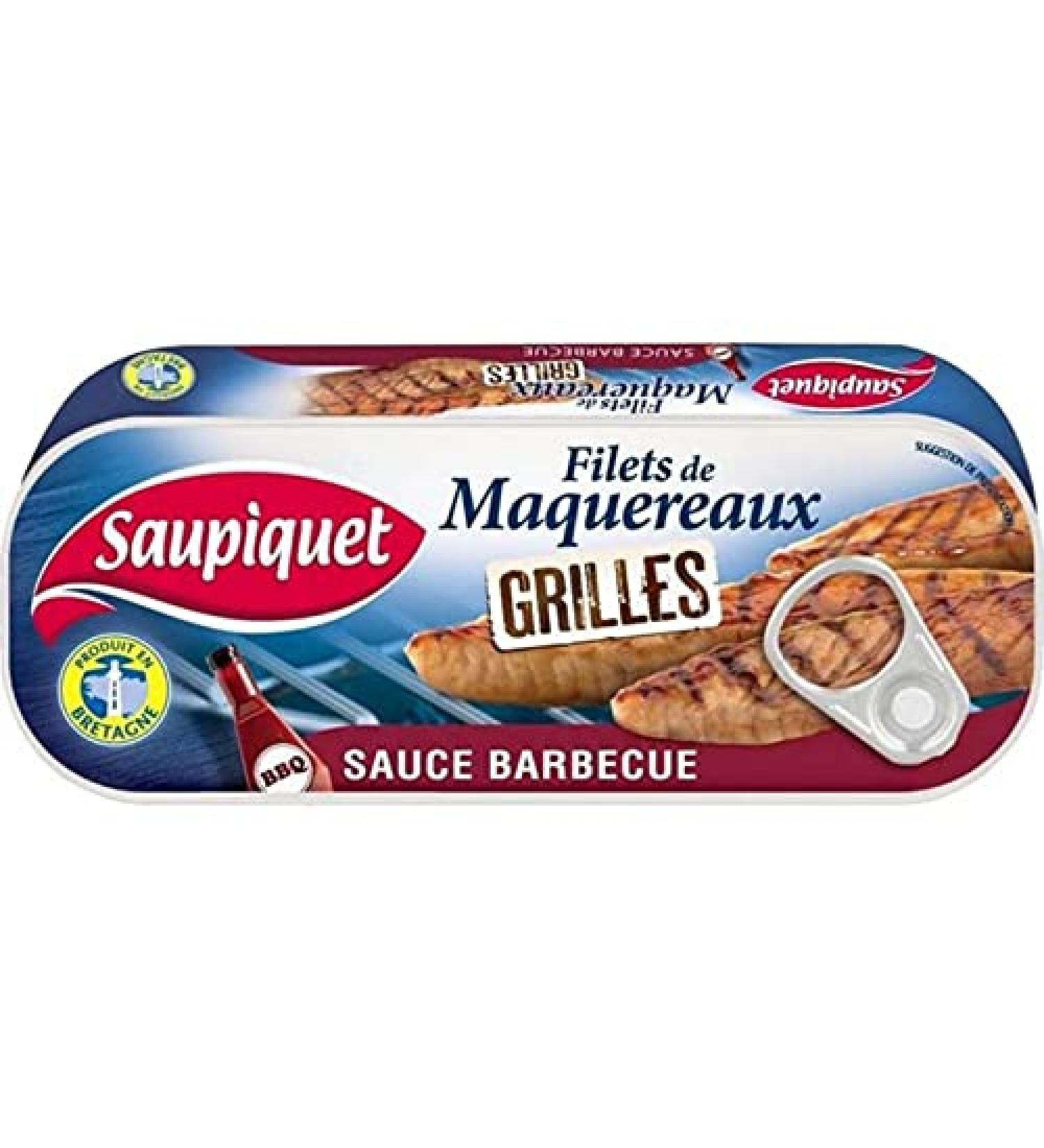 Saupiquet Saupiquet Nets Mackerel Barbecue Sauce 120 g S (Set of 5)