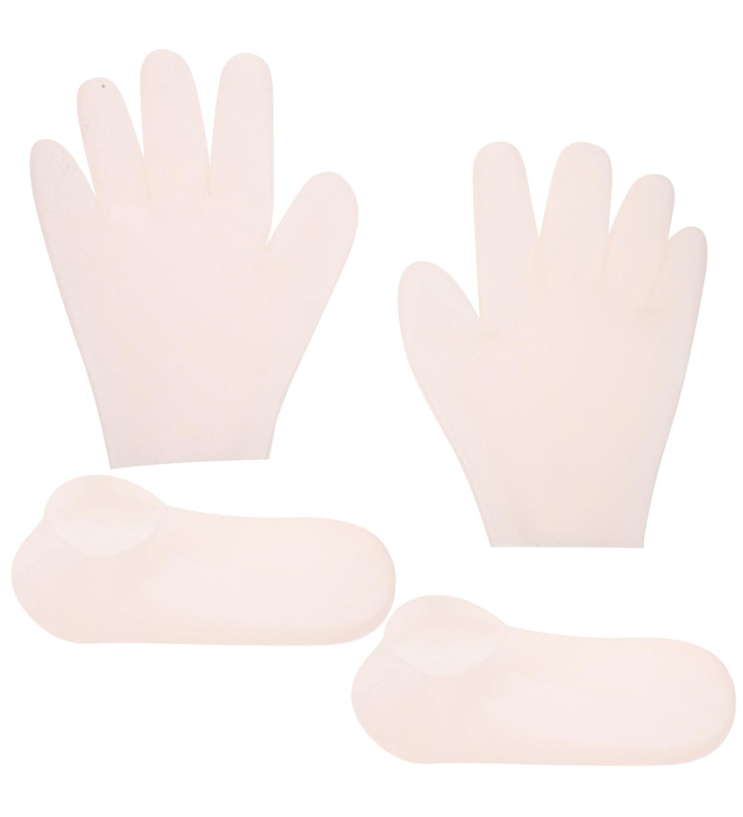 Baluue 1 Set Moisturizing Glove Socks Set Gel Spa Moisturizing Sock Silicone Gel Heel Socks for Dry Cracked Skin - Buy Online on GoSupps.com