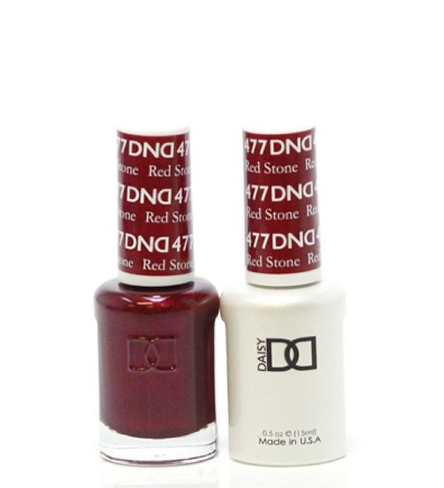 DND Soak Off Gel Polish Dual Matching Color Set 477  Red Stone by DND Duo Gel