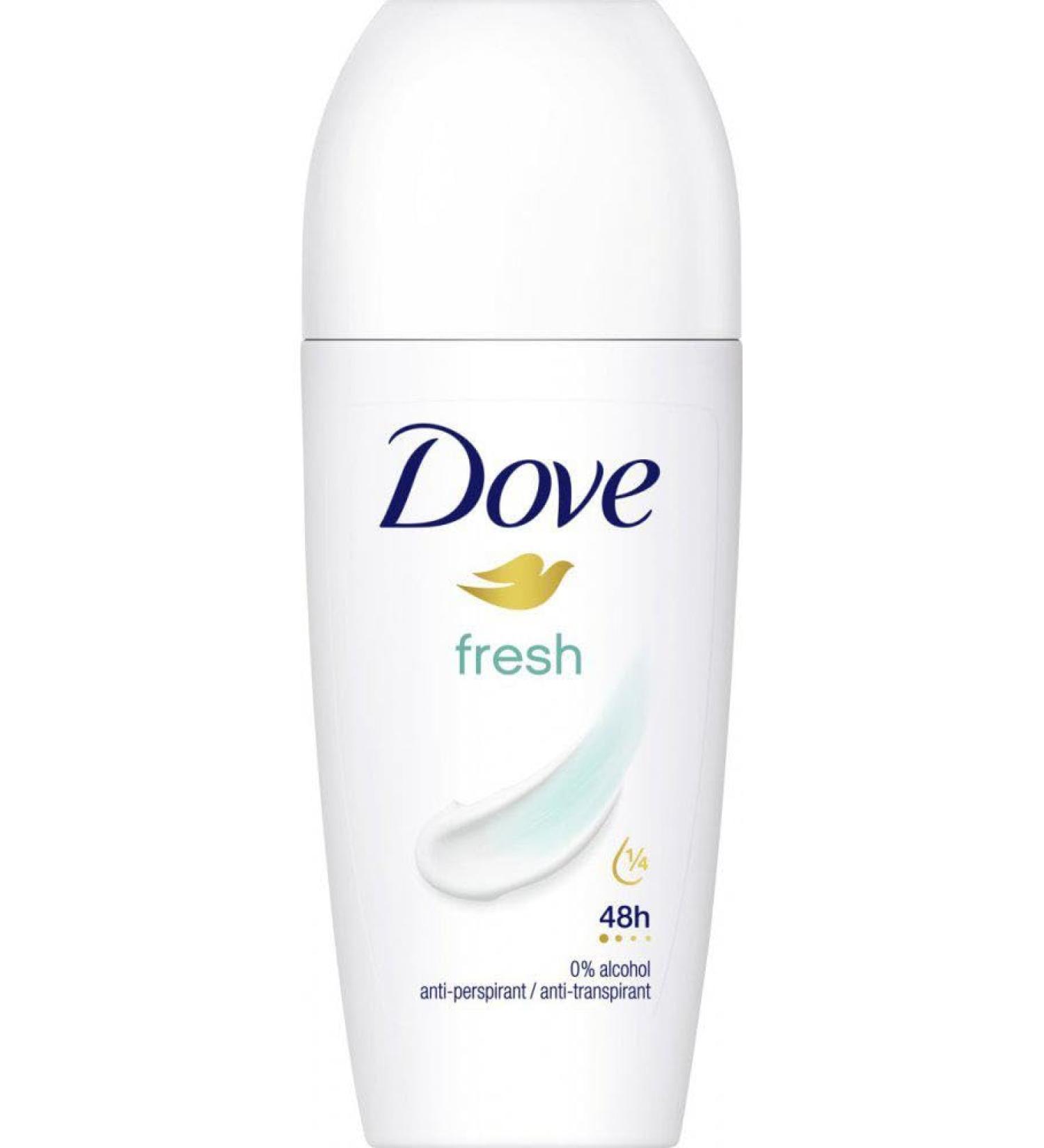 Dove Fresh Deo Roller, 6 x 50 ml