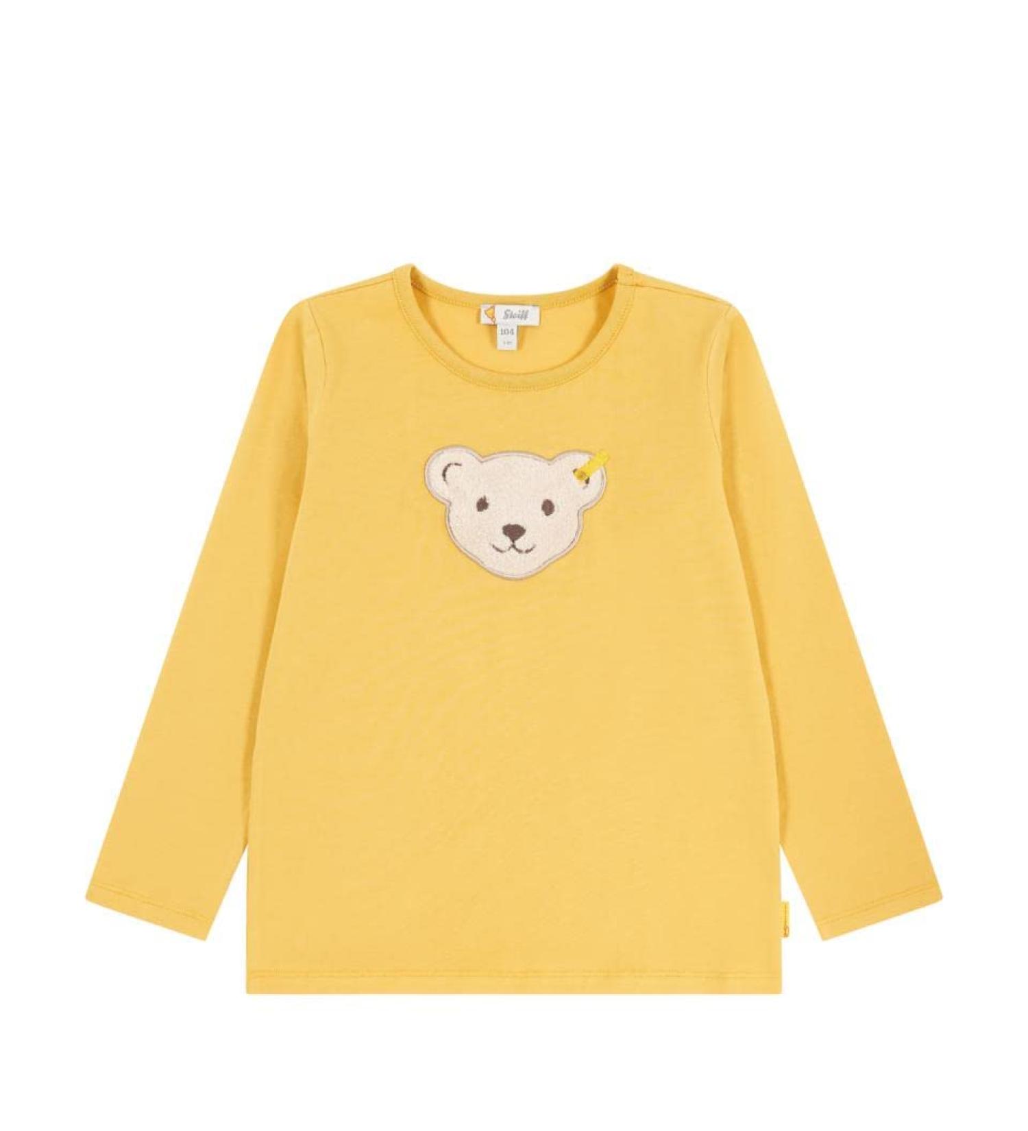 Shop Steiff Unisex Kids Long Sleeve Sweatshirt T-Shirt in Ochre | International Shipping Available - Buy Online on GoSupps.com
