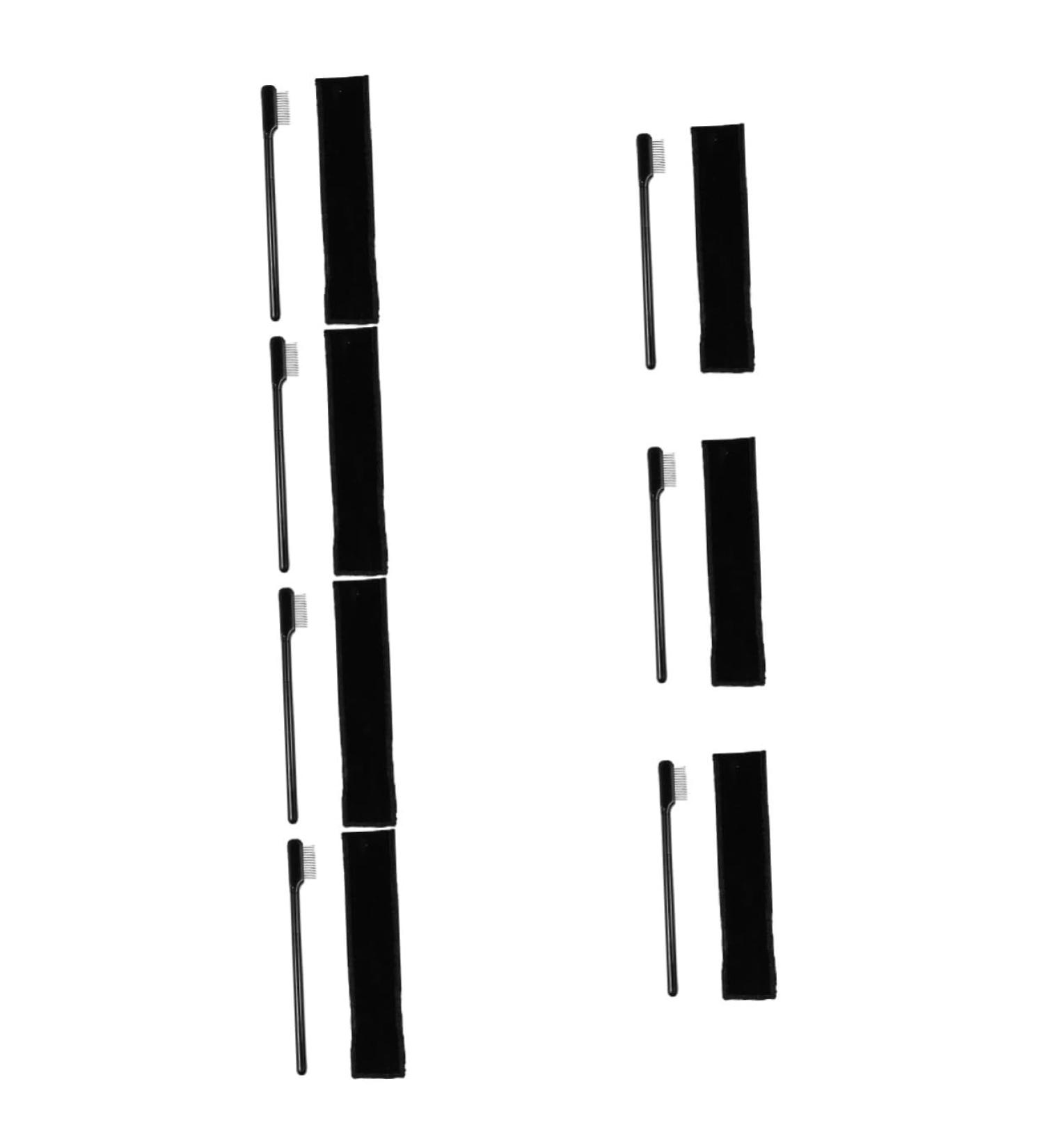 POPETPOP 7 Sets Eyelash Comb & Extension Tools - Metal Separator & Brush Wands in Black Cloth Bag | Perfect for Makeup & Eyelash Lovers - Buy Online on GoSupps.com