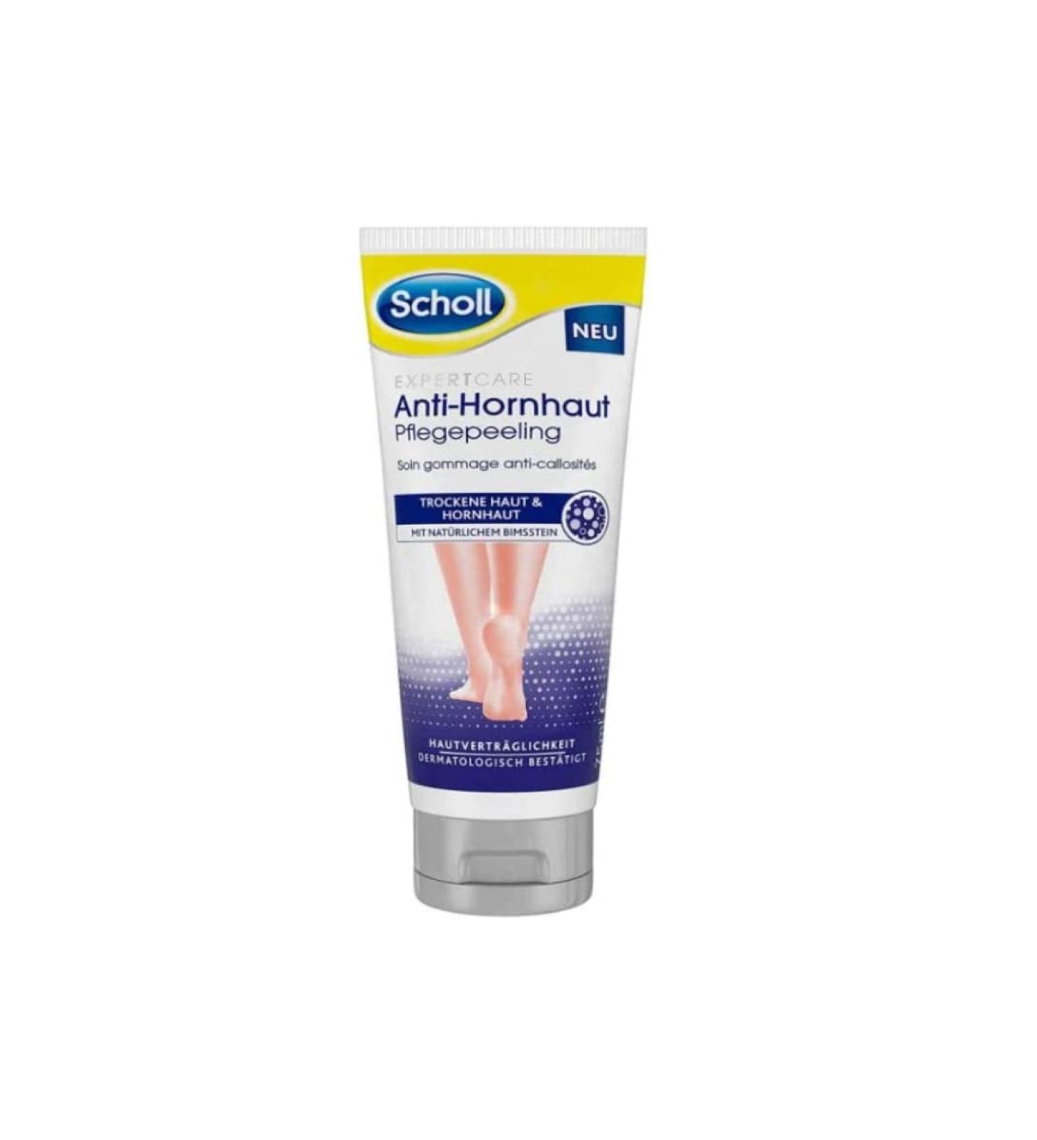 Scholl Expertcare Anti-Horn Skin Care Peeling - 75ml Foot Care for Dry Skin Natural Pumice Dermatologically Tested - Buy Online on GoSupps.com