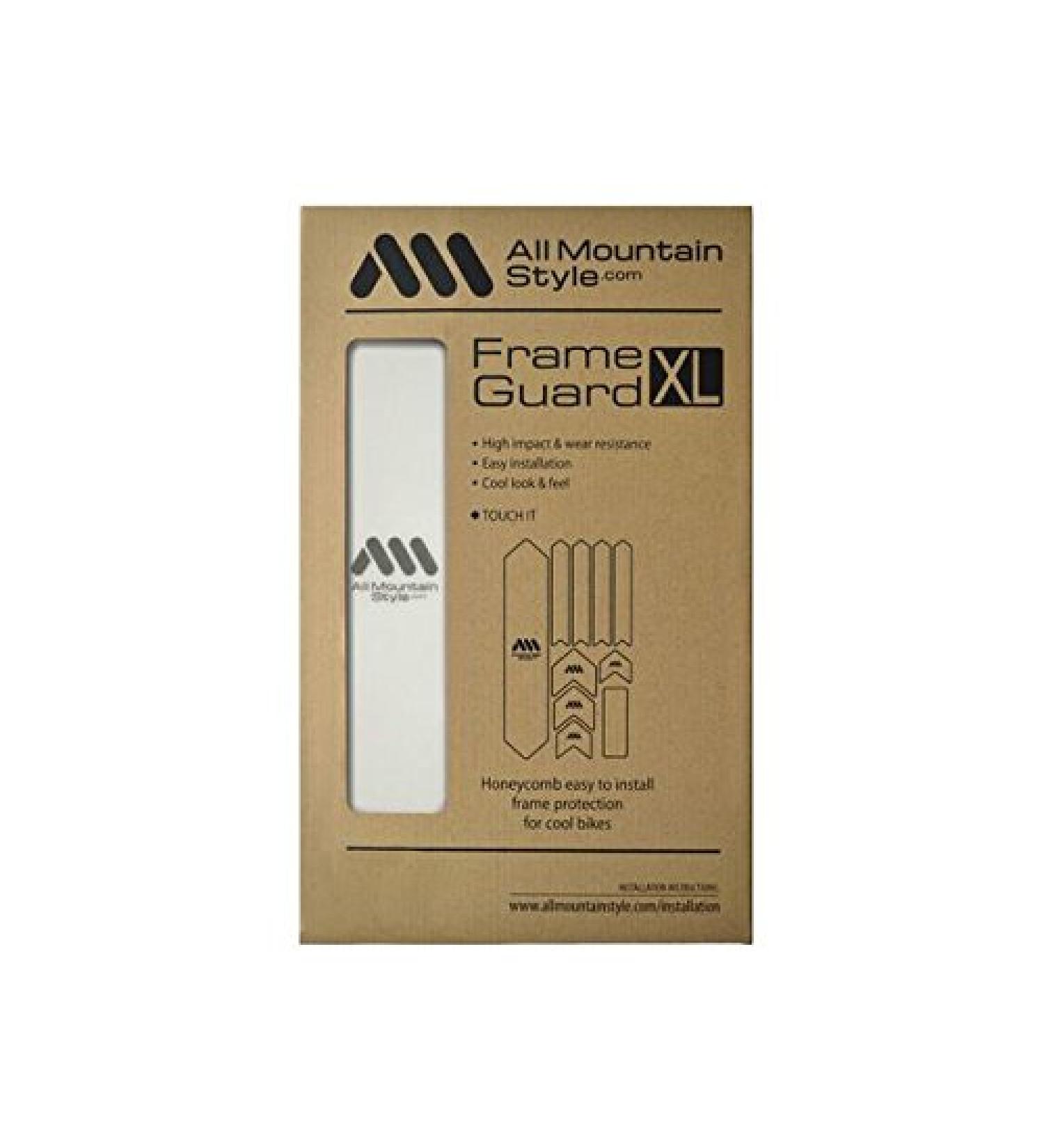 AMS Honeycomb High Impact Frame Guard - Universal Bike Frame Protector - Clear/Silver - Buy Online on GoSupps.com