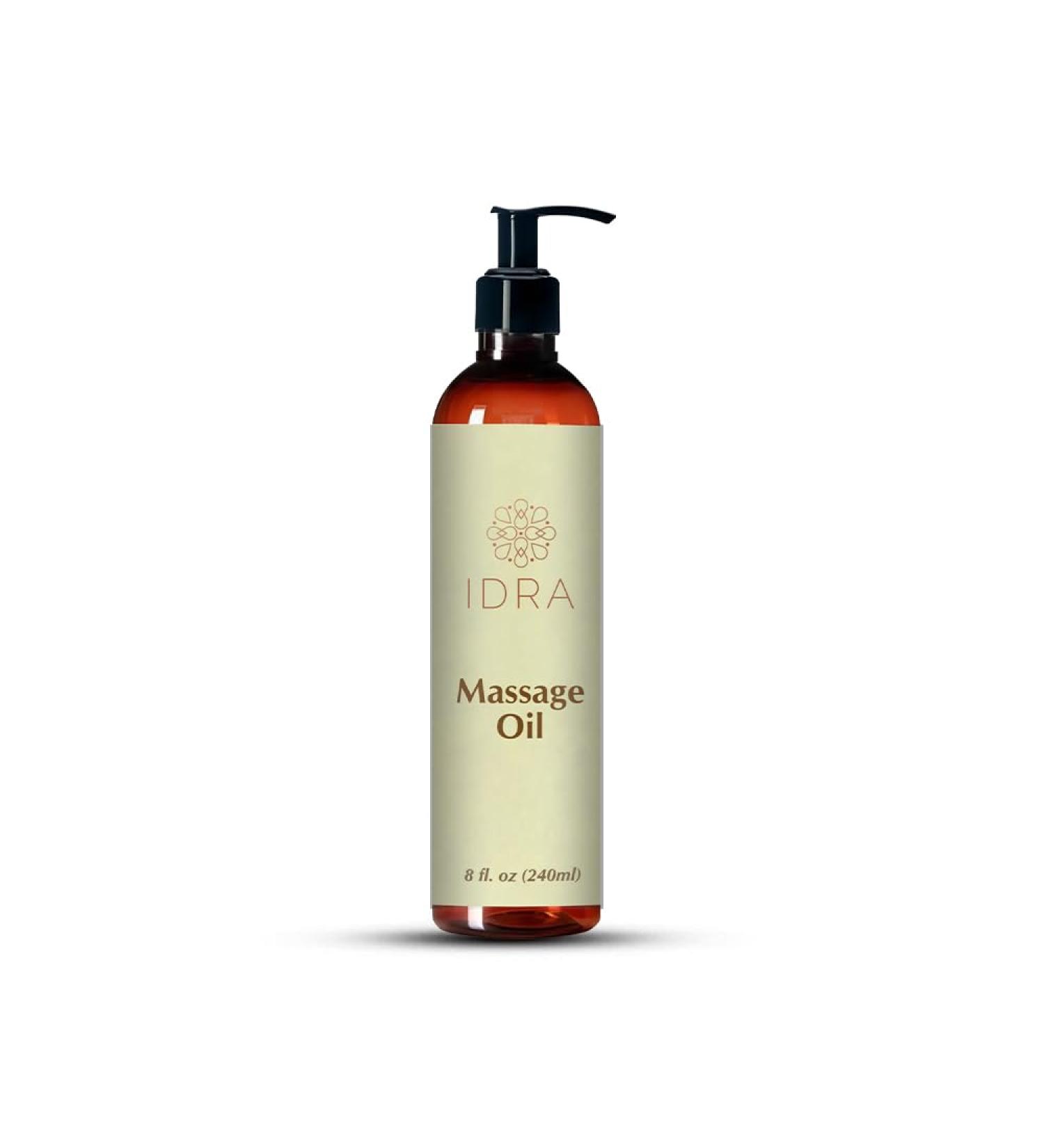 Idra Wellness Body Massage Oil | Lavender Rose & Ylang Ylang | 100% Pure | 240ml for Instant Absorption & Full Body Massage Therapy - Buy Online on GoSupps.com