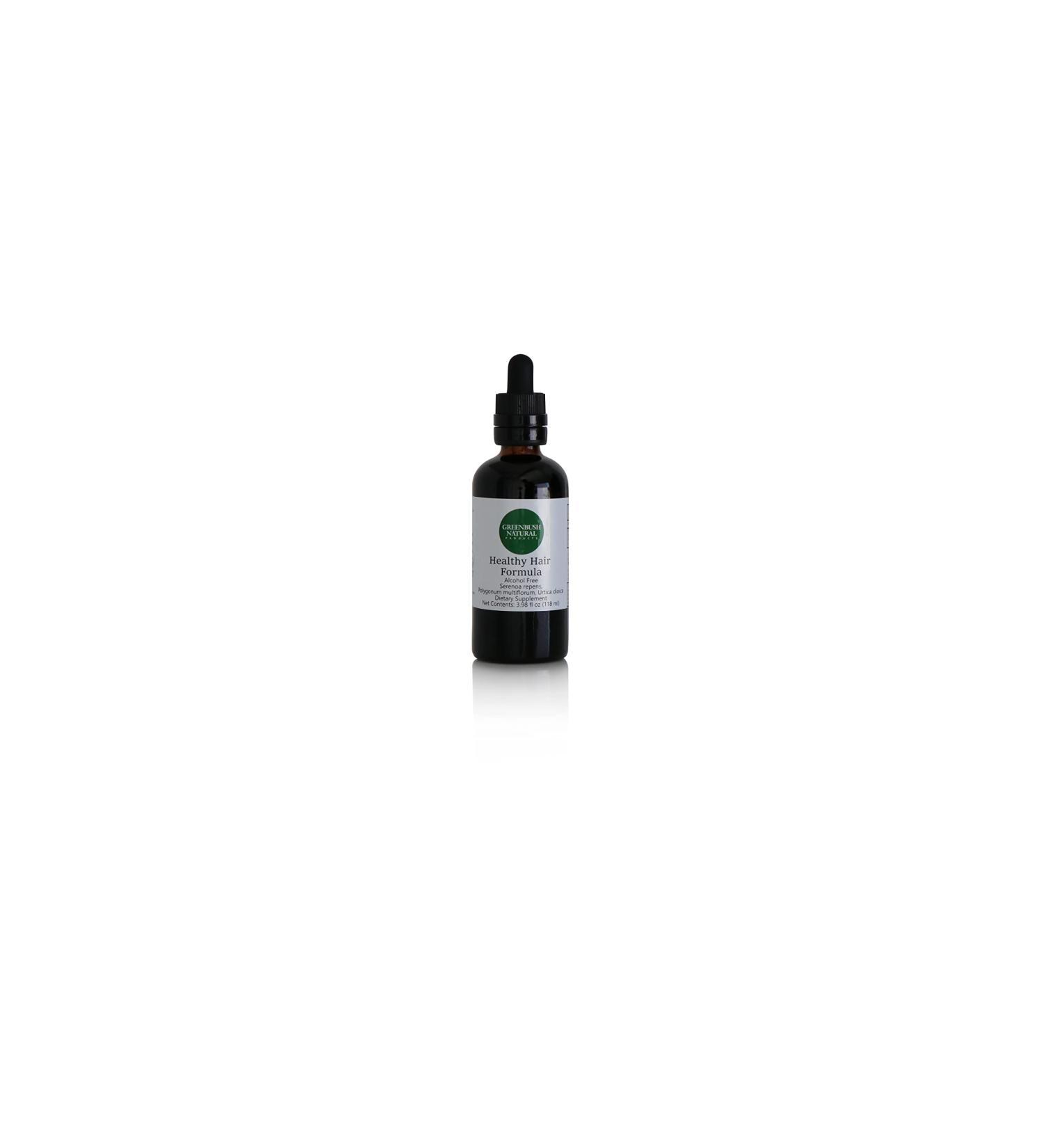 Greenbush Healthy Hair Formula - Natural Herbal Liquid Supplement for Hair Growth & Renewal - 4 Ounces - Buy Online on GoSupps.com