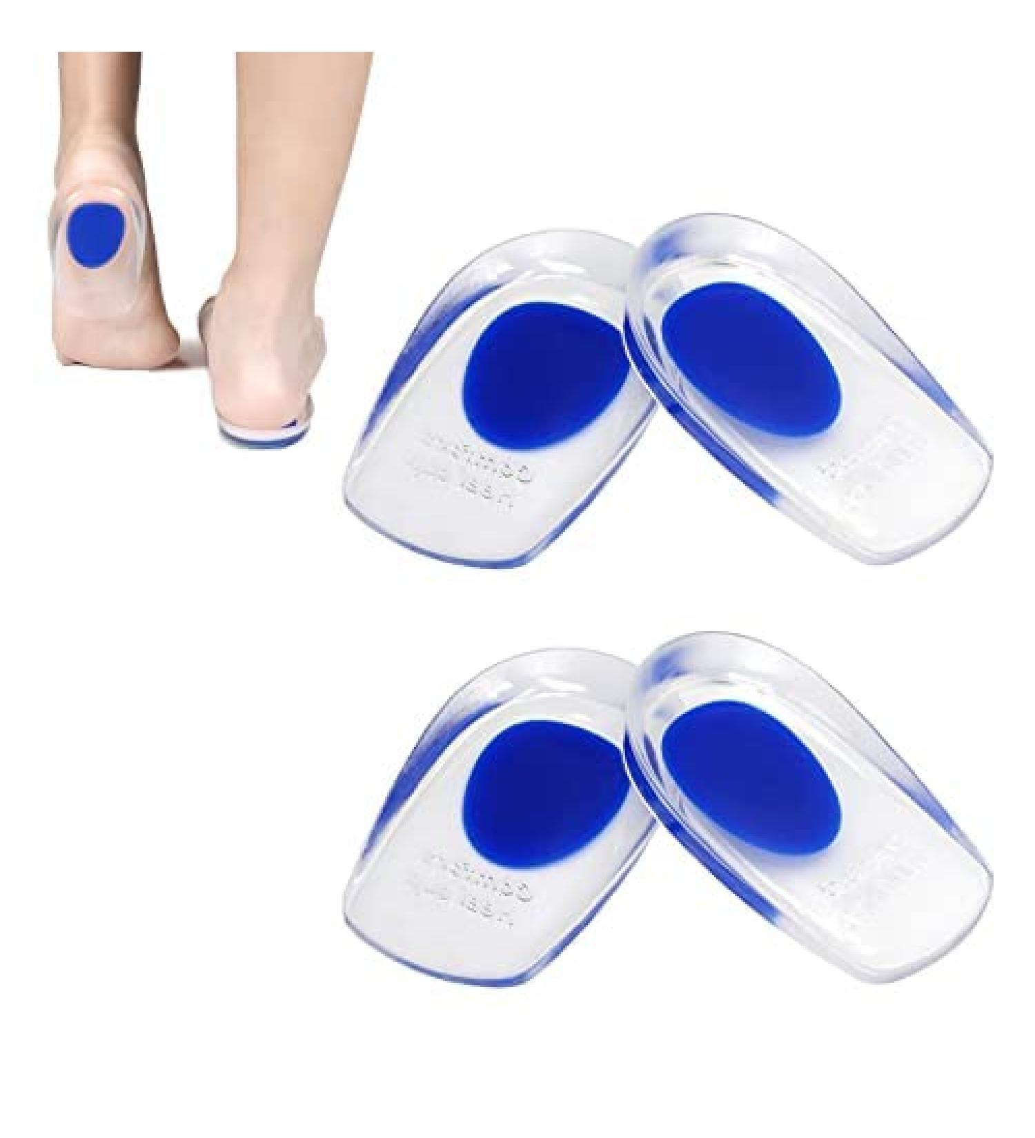 Takuza Heel Spur Inserts - Orthopedic Gel Insoles for Plantar Fasciitis Relief - 2 Pairs - Blue (L) - Buy Online on GoSupps.com