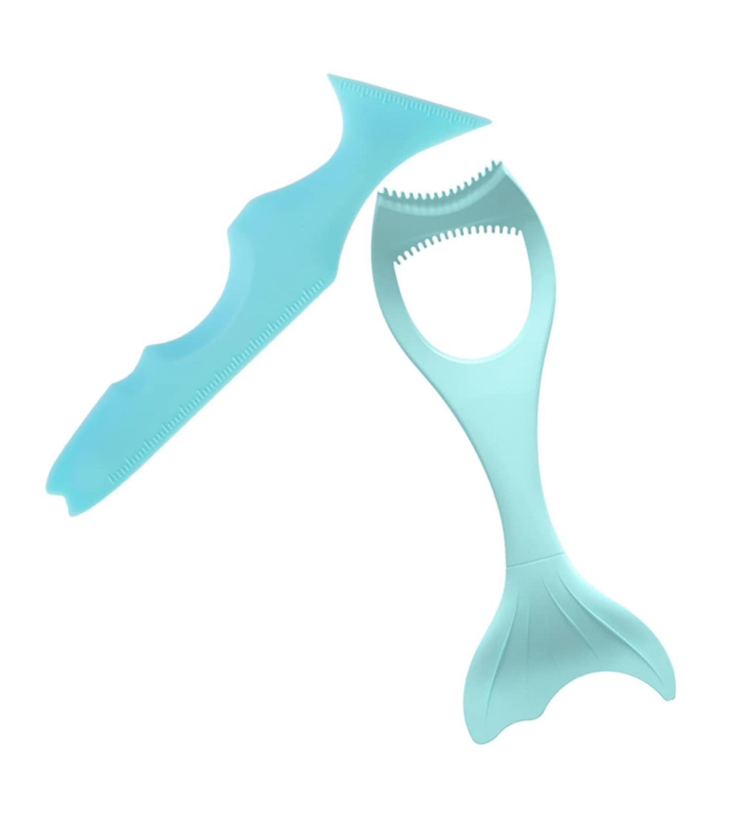 WOONEKY Make Up Stencils 2pcs Heated Lash Curler Silicone Eyeliner Make up Aid Masks Spoon Make up Aid Tools Ruler Usb 15x5.7cm - Buy Online on GoSupps.com