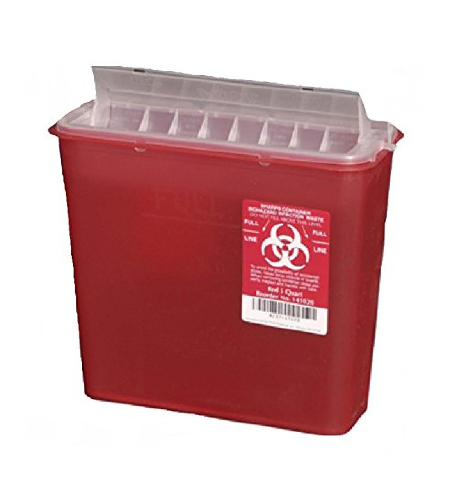 Plasti-products Sharps Container - 5 Quart - Model PLA 141020 - Each
